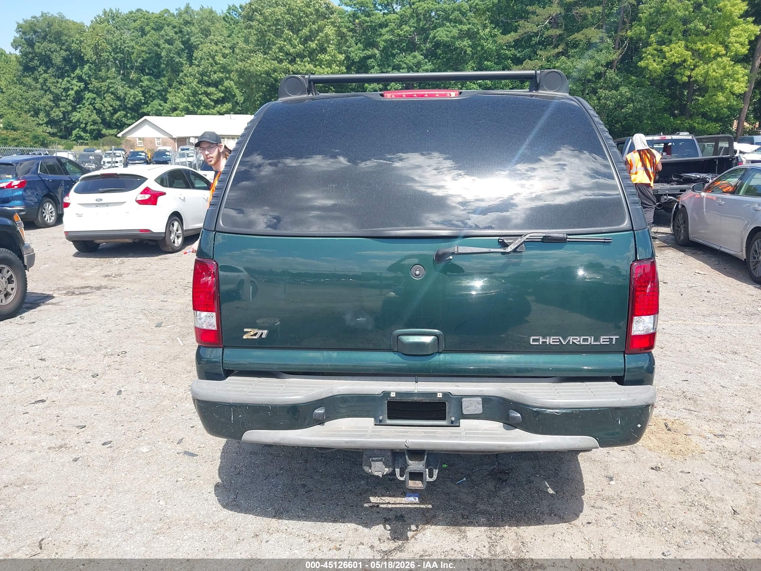 2002 Chevrolet Suburban 1500 Z71 Green vin: 3GNFK16Z12G195421