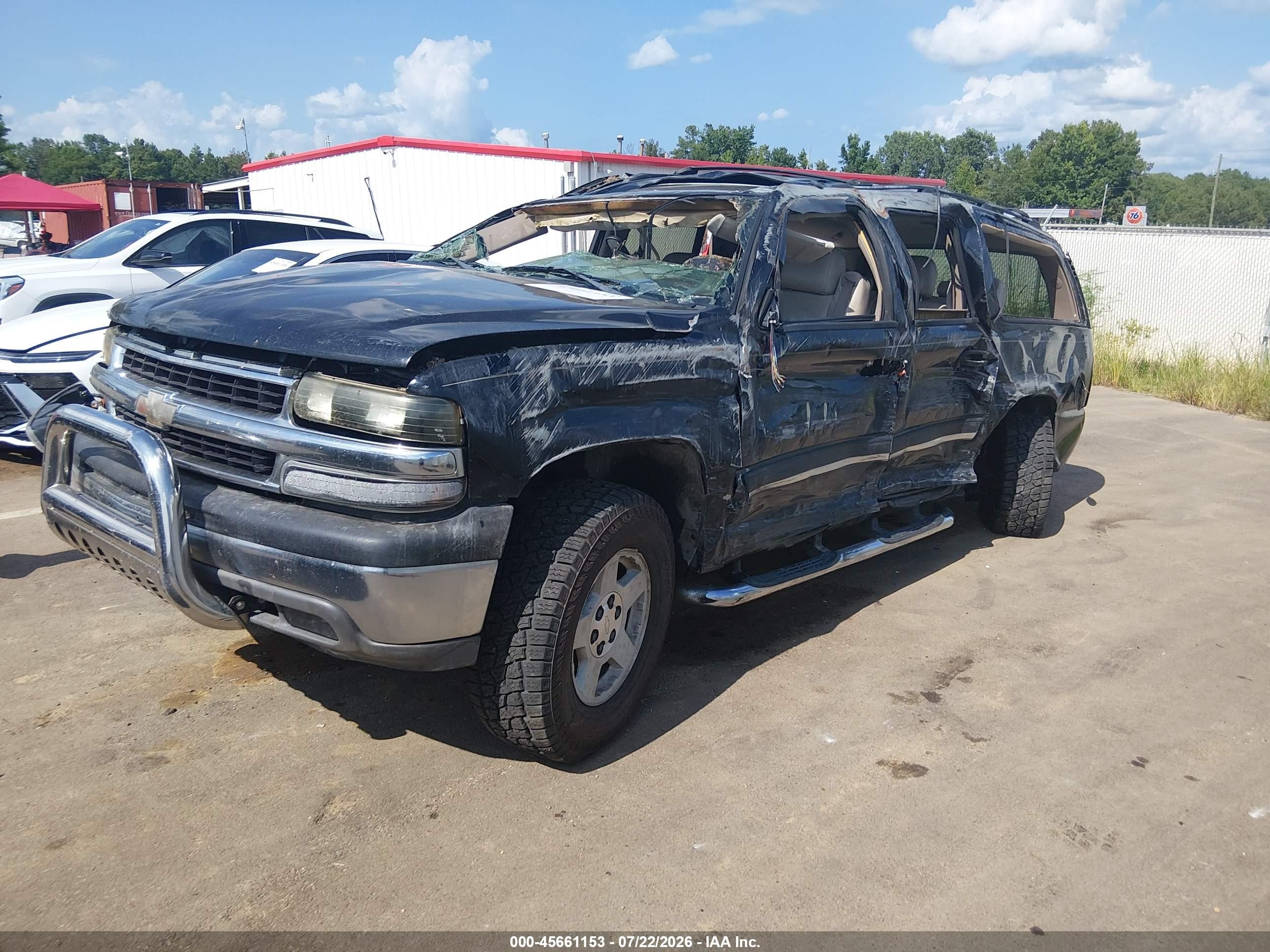 2005 Chevrolet Suburban 1500 Lt Black vin: 3GNFK16Z15G223643
