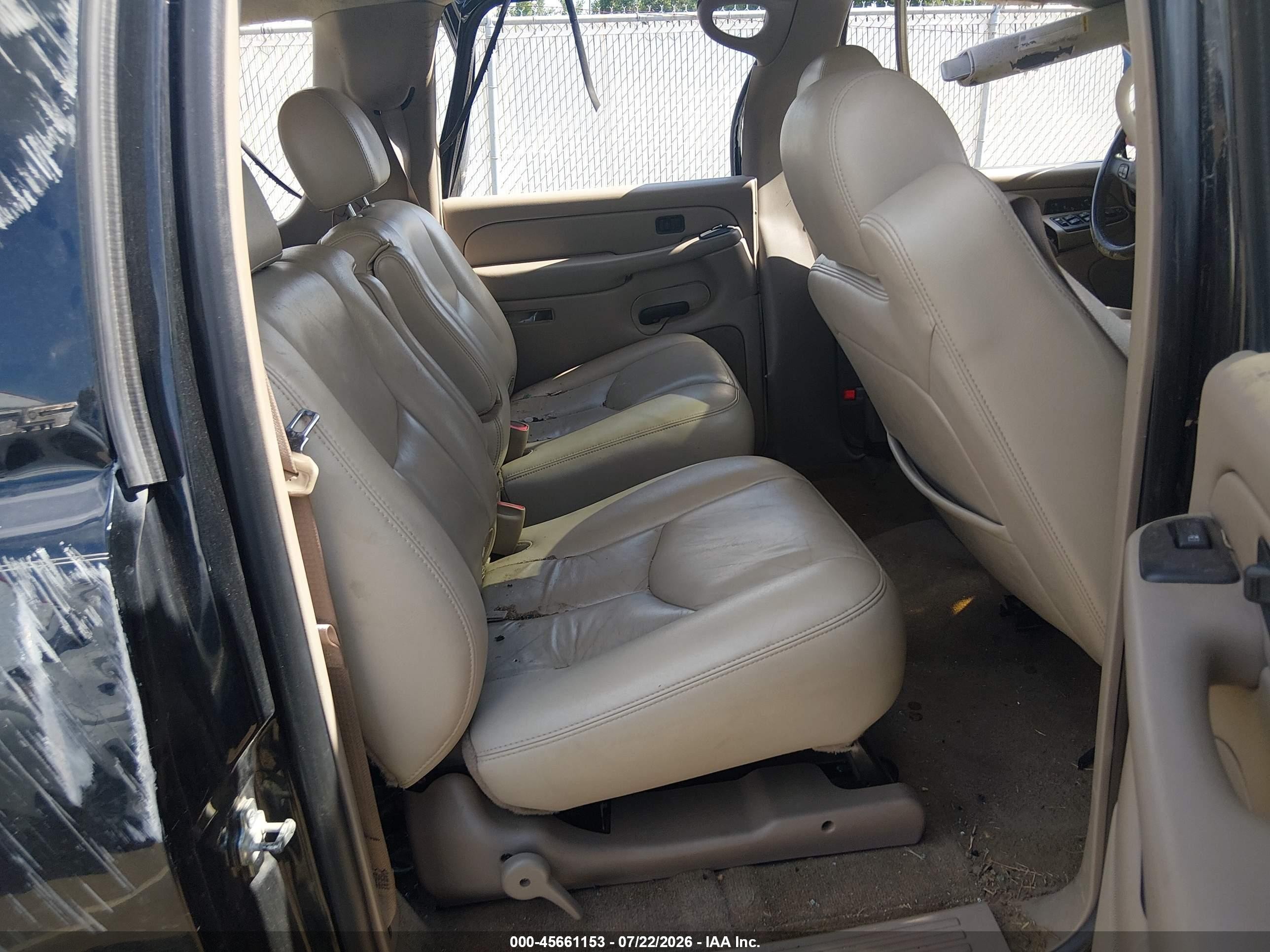 2005 Chevrolet Suburban 1500 Lt Black vin: 3GNFK16Z15G223643