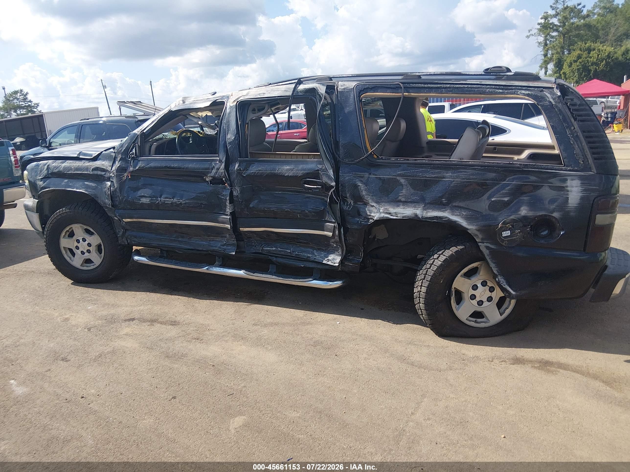 2005 Chevrolet Suburban 1500 Lt Black vin: 3GNFK16Z15G223643