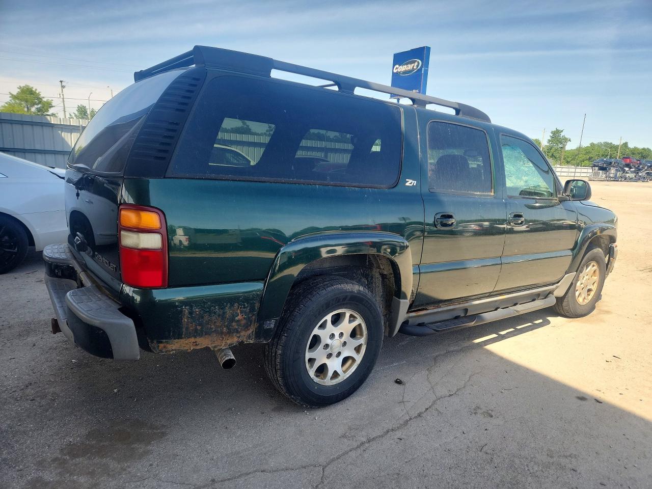 2002 Chevrolet Suburban K1500 Green vin: 3GNFK16Z32G314294