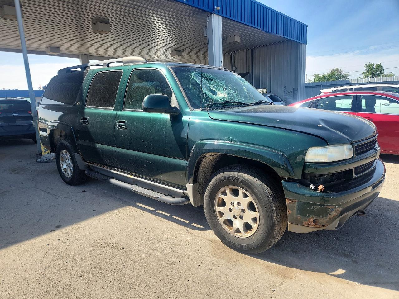 2002 Chevrolet Suburban K1500 Green vin: 3GNFK16Z32G314294