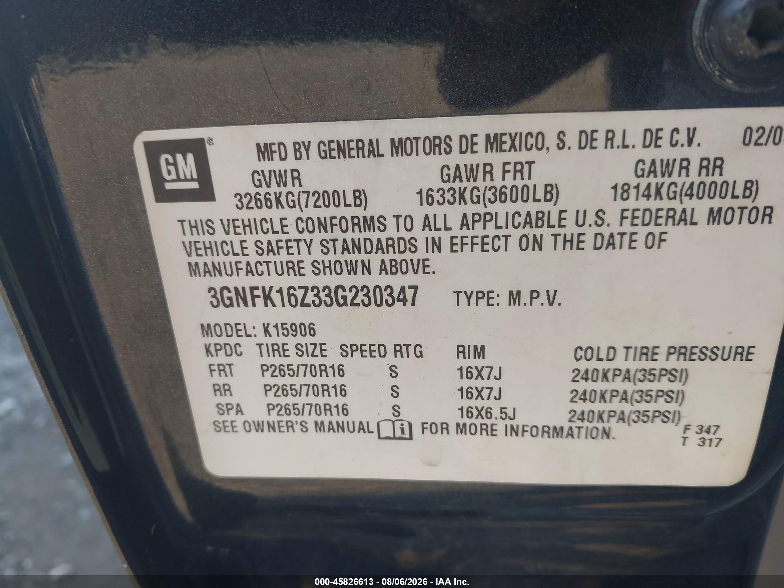 2003 Chevrolet Suburban 1500 Lt Gray vin: 3GNFK16Z33G230347