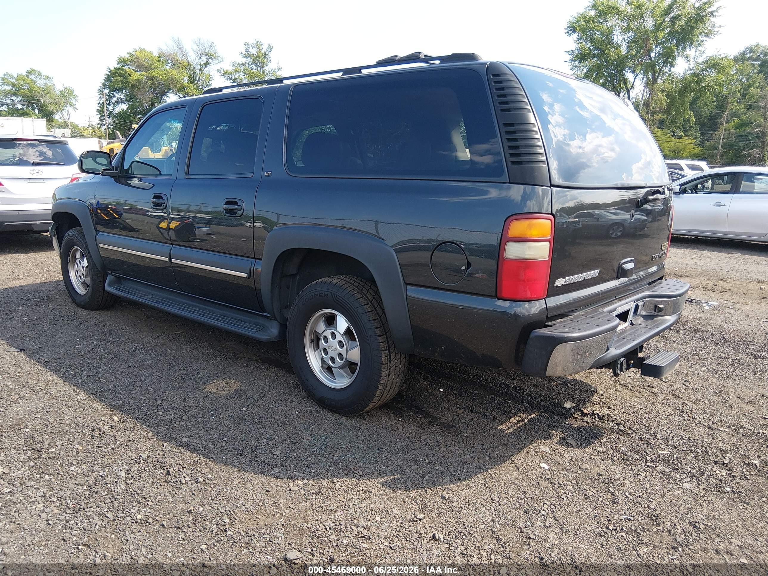 2003 Chevrolet Suburban 1500 Lt Black vin: 3GNFK16Z33G337933