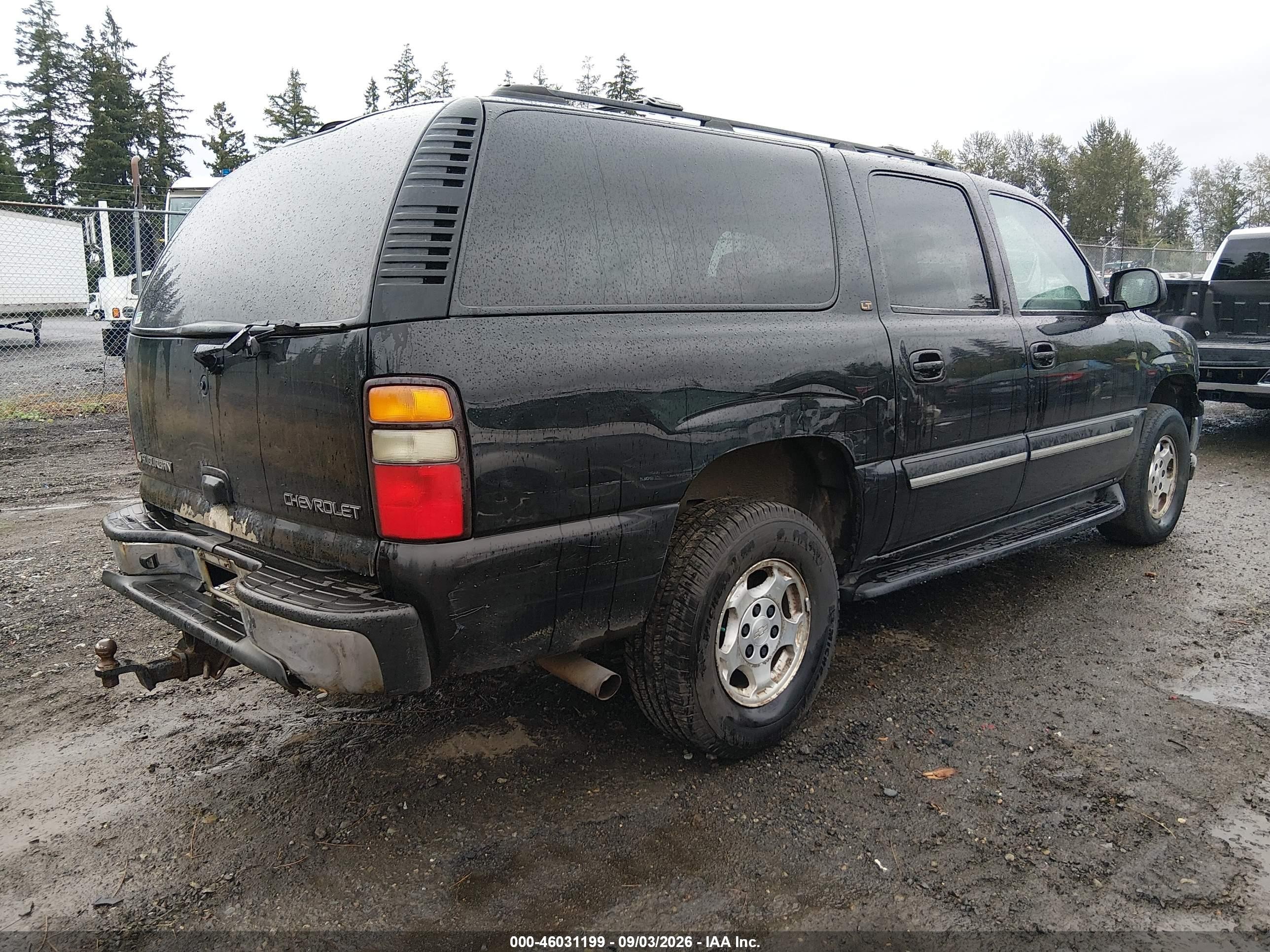 2004 Chevrolet Suburban 1500 Lt Black vin: 3GNFK16Z34G201111
