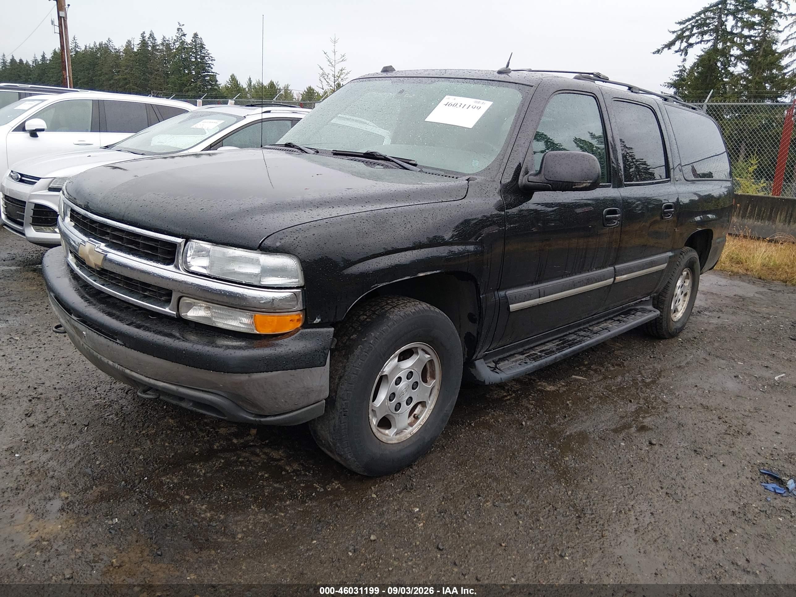 2004 Chevrolet Suburban 1500 Lt Black vin: 3GNFK16Z34G201111