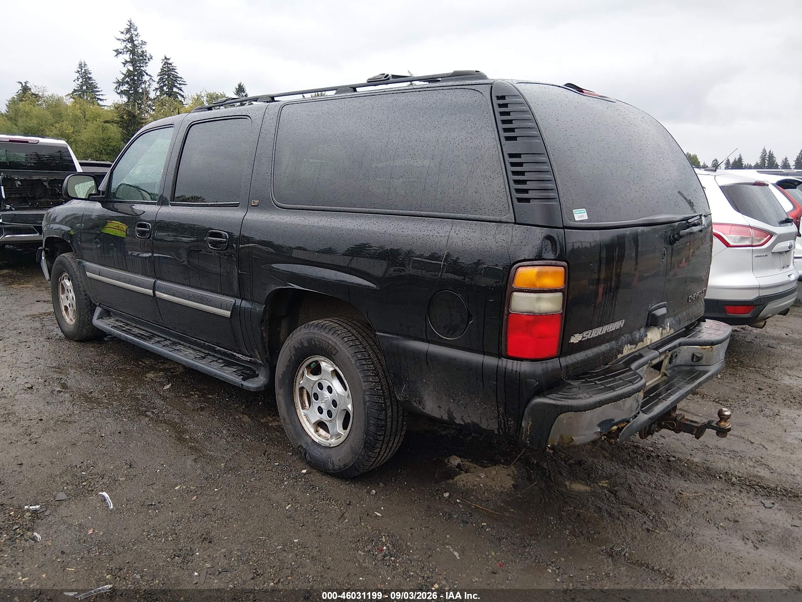 2004 Chevrolet Suburban 1500 Lt Black vin: 3GNFK16Z34G201111