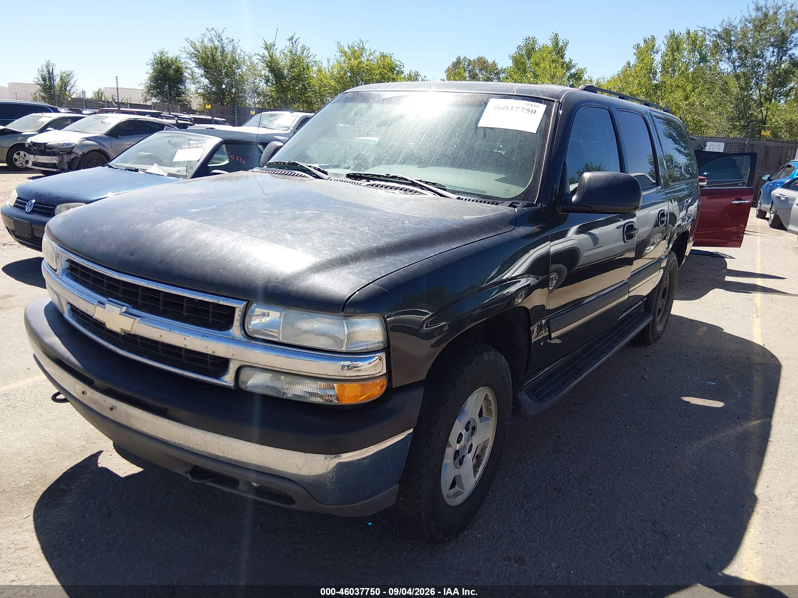 2004 Chevrolet Suburban K1500 Black vin: 3GNFK16Z34G290243