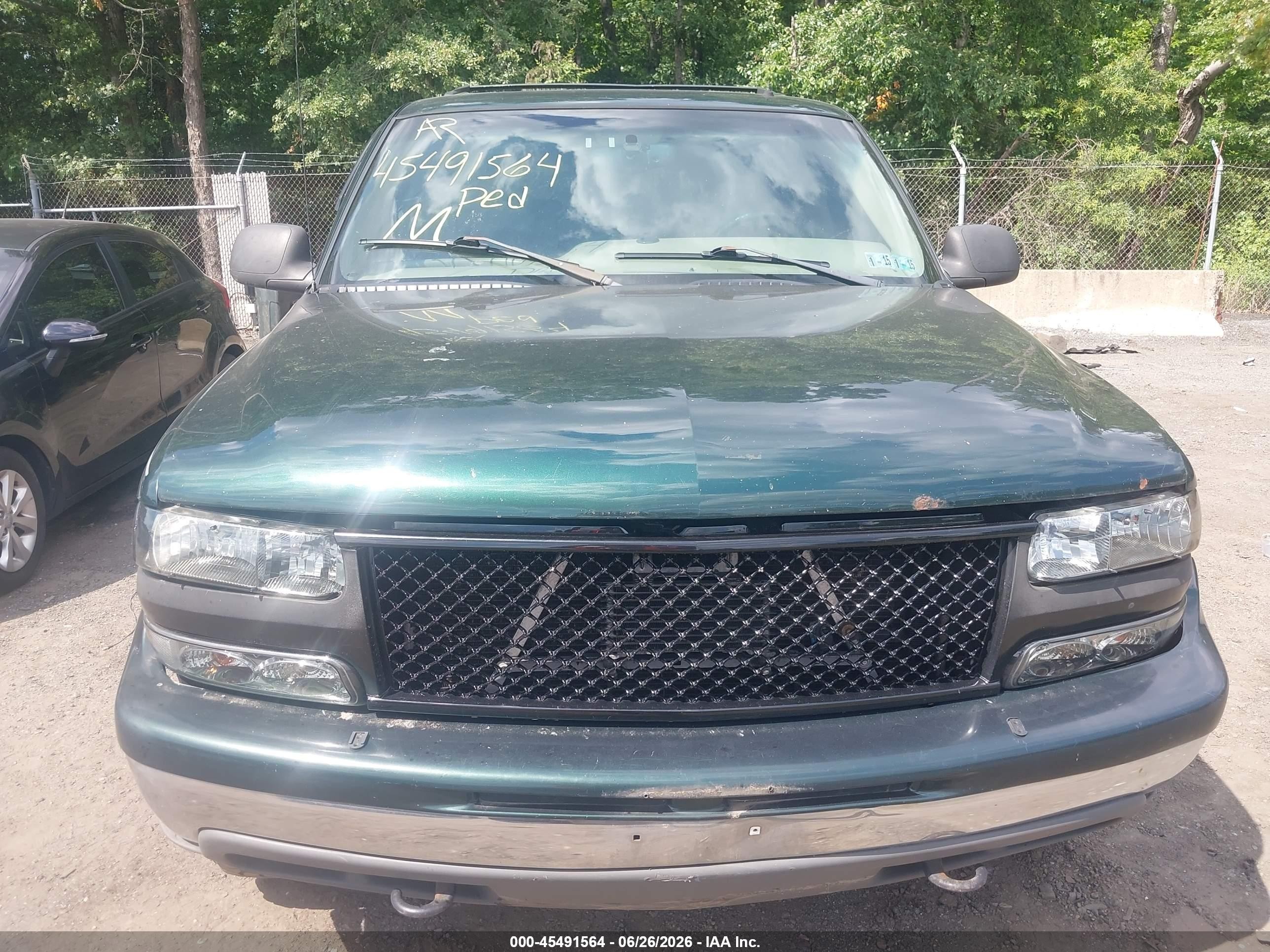 2002 Chevrolet Suburban 1500 Lt Green vin: 3GNFK16Z42G243641