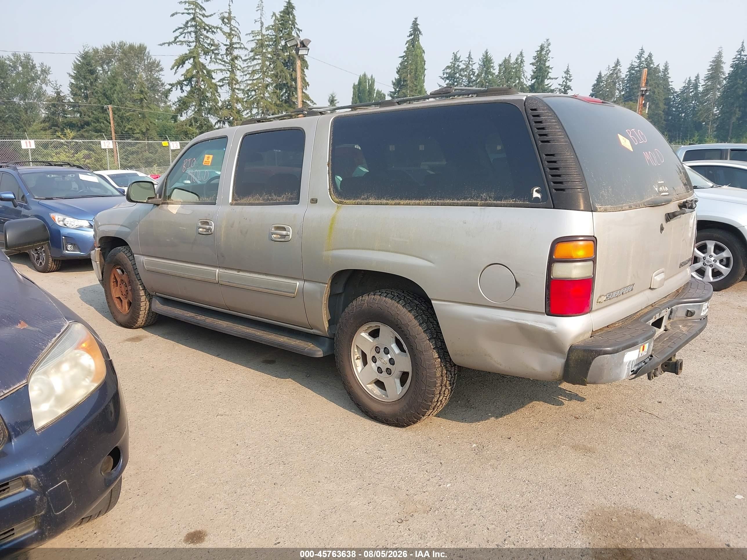 2005 Chevrolet Suburban 1500 Lt Beige vin: 3GNFK16Z45G155466