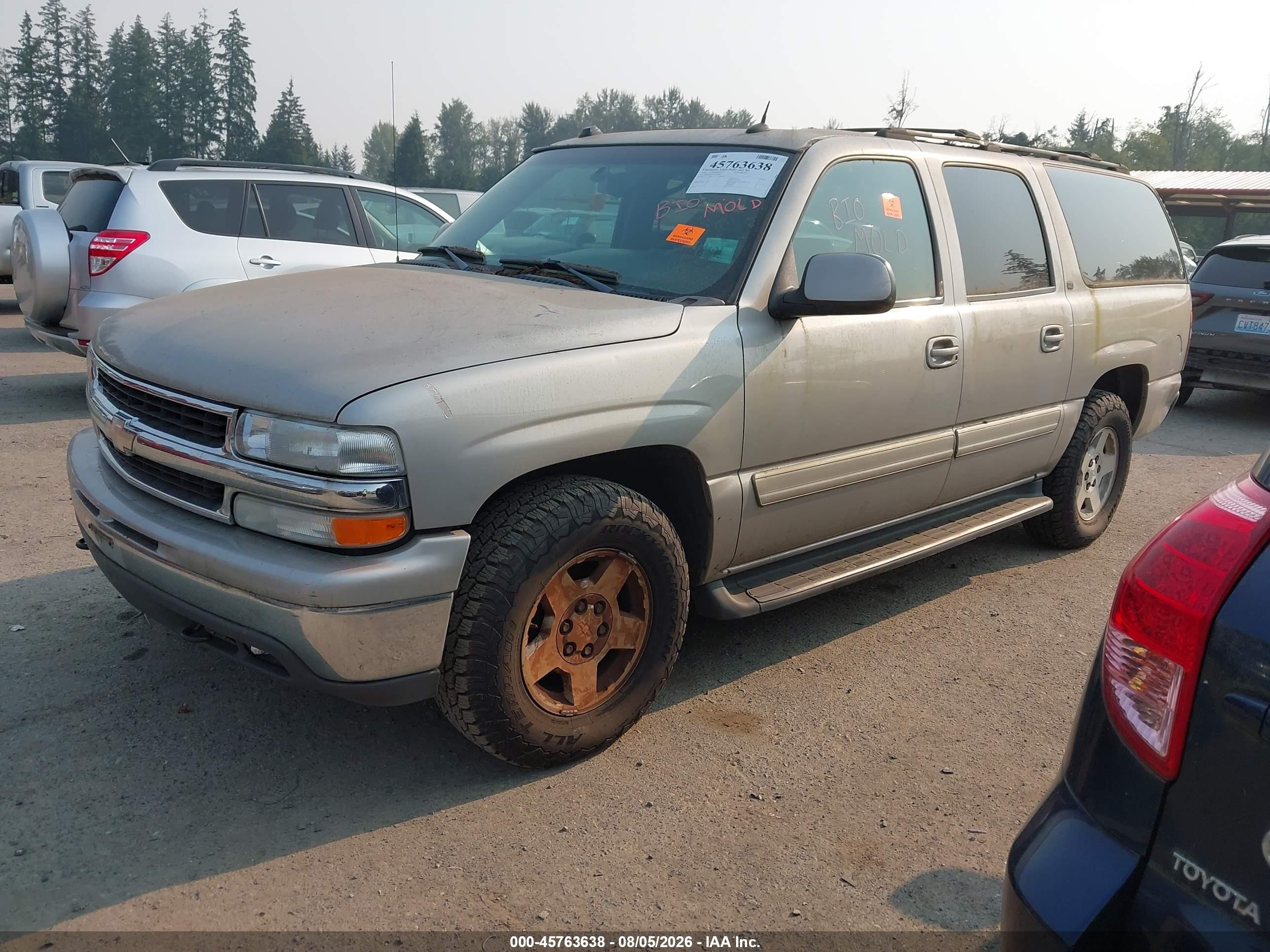 2005 Chevrolet Suburban 1500 Lt Beige vin: 3GNFK16Z45G155466