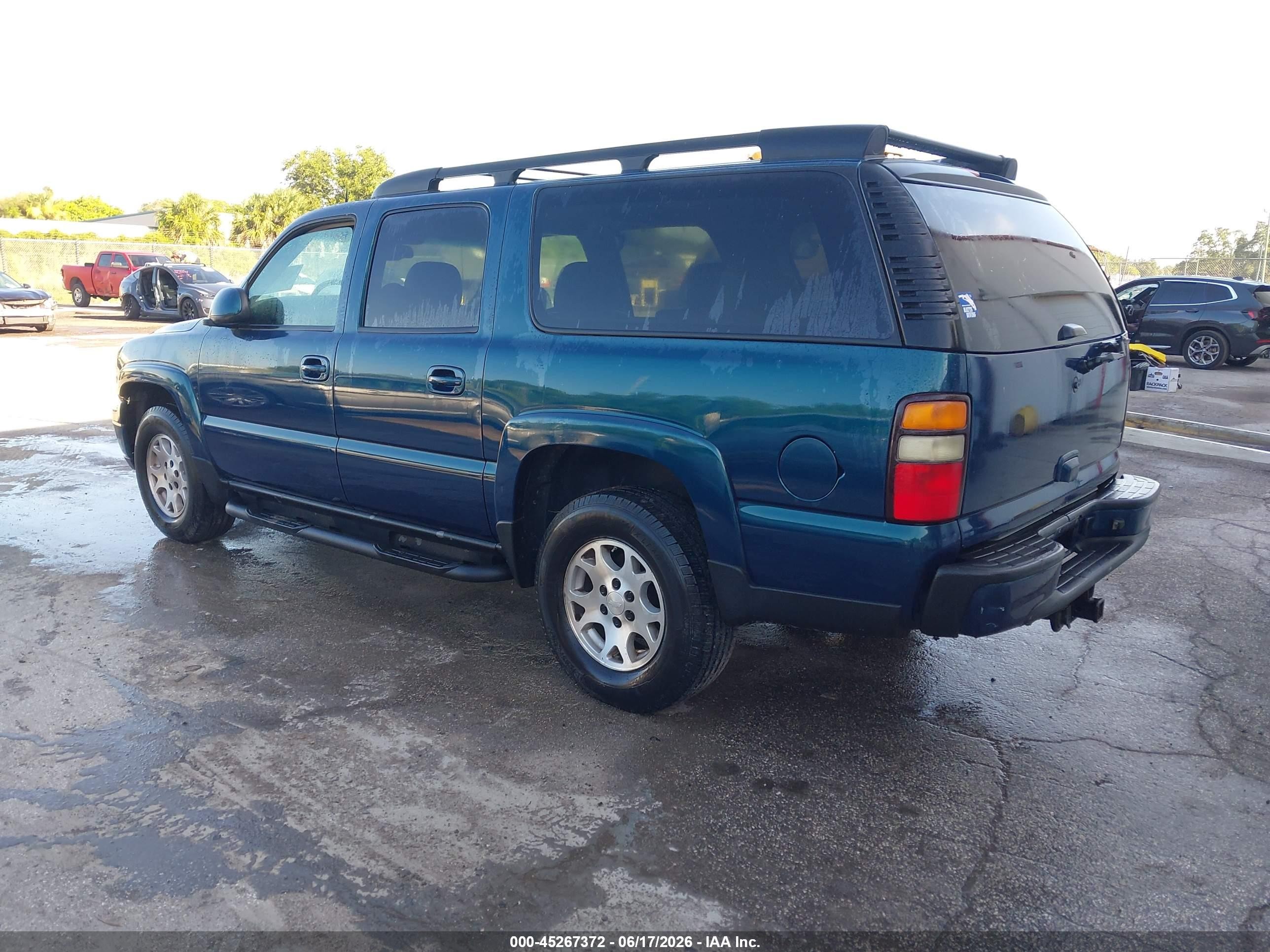 2005 Chevrolet Suburban 1500 Z71 Green vin: 3GNFK16Z45G280127