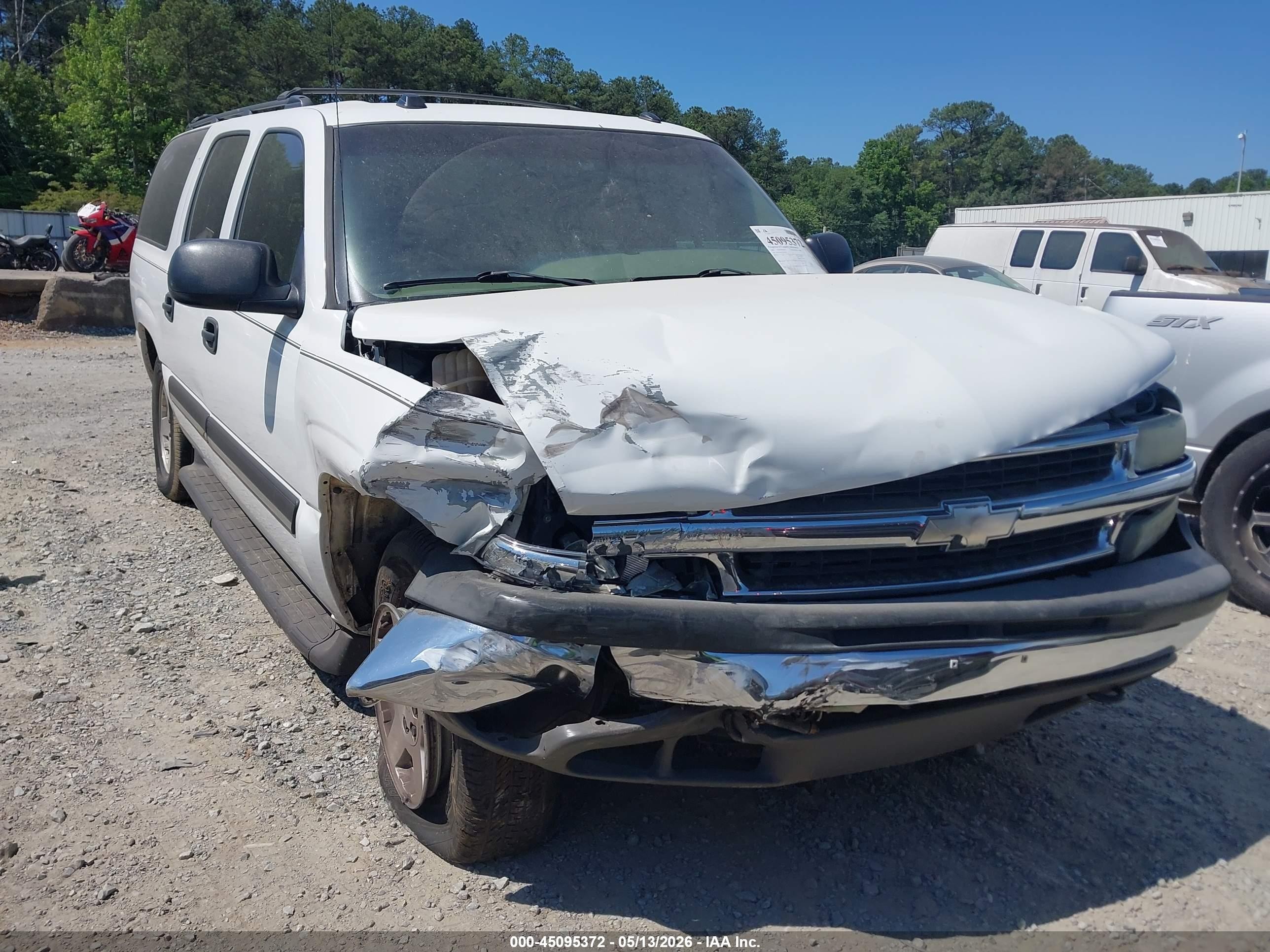 2005 Chevrolet Suburban 1500 Ls White vin: 3GNFK16Z45G281620