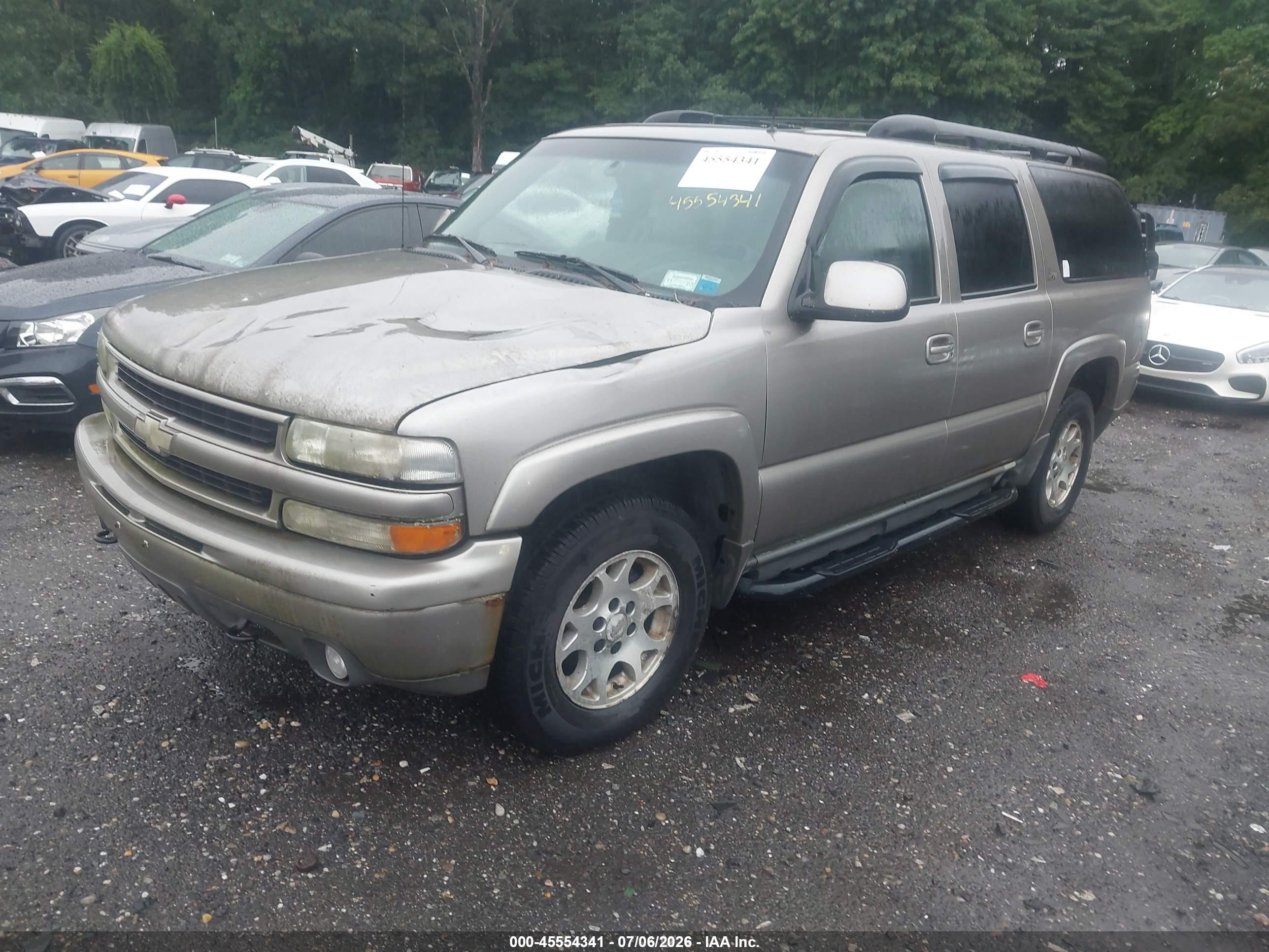 2002 Chevrolet Suburban 1500 Z71 Gray vin: 3GNFK16Z52G174927