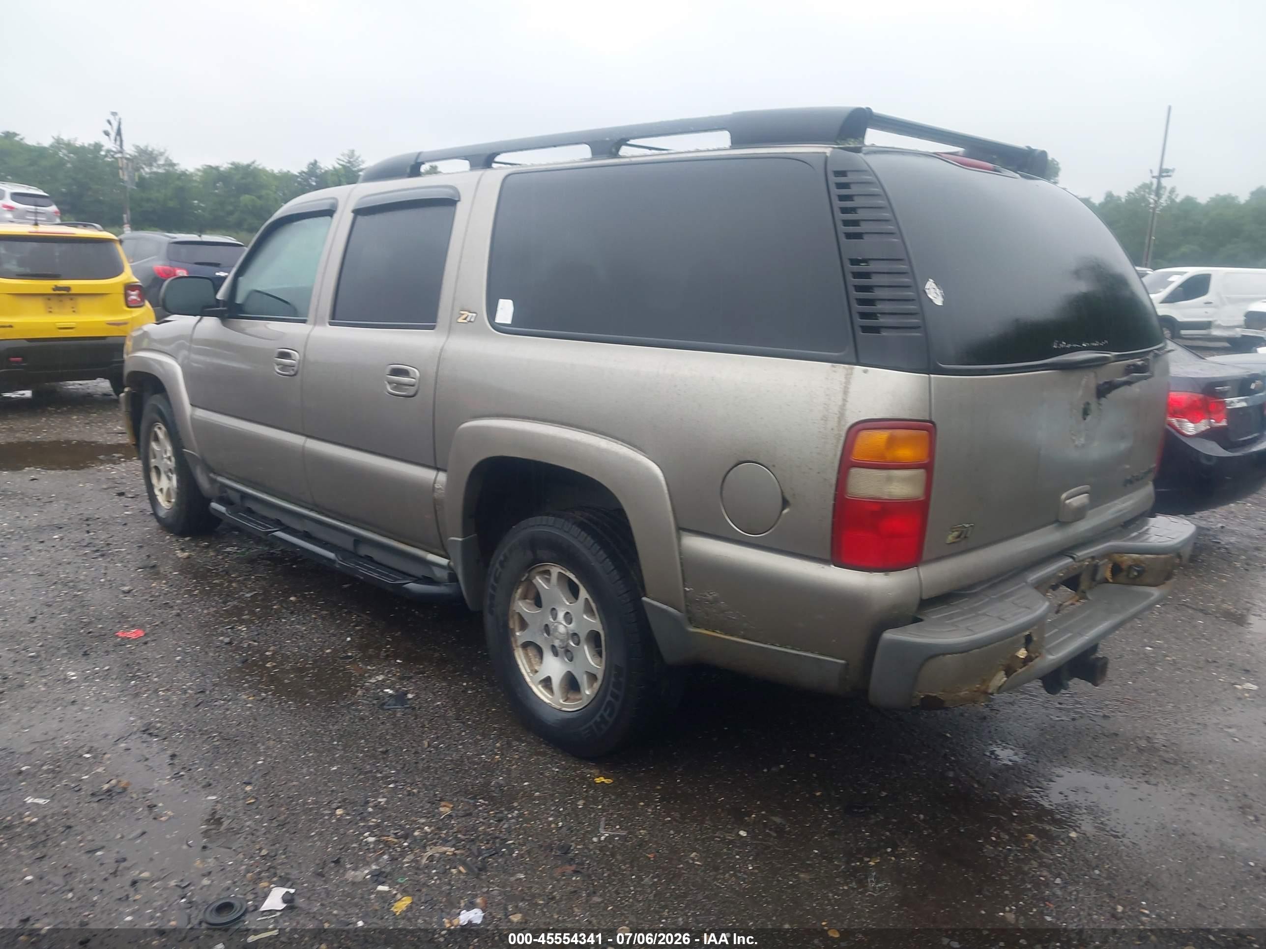 2002 Chevrolet Suburban 1500 Z71 Gray vin: 3GNFK16Z52G174927
