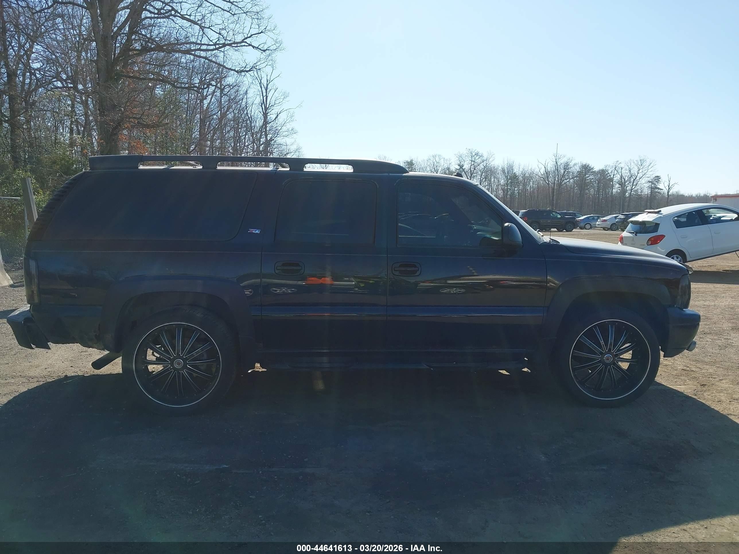 2005 Chevrolet Suburban 1500 Z71 Black vin: 3GNFK16Z55G117633
