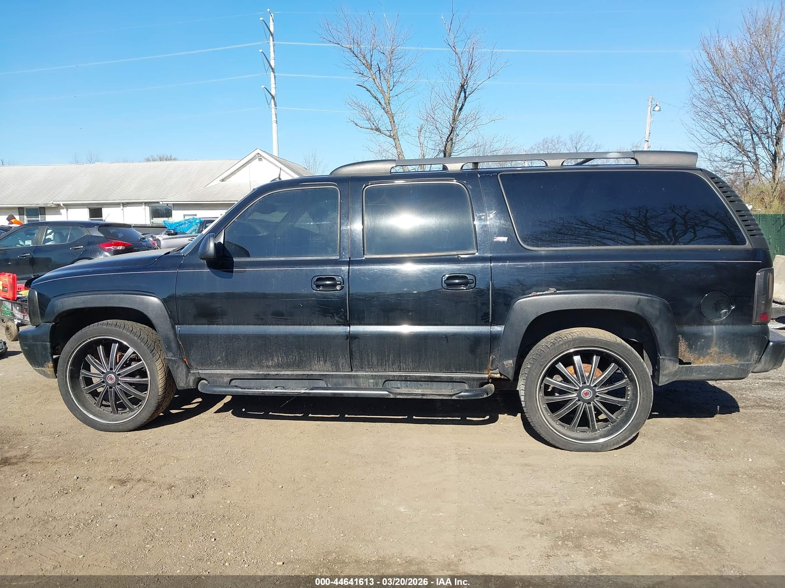 2005 Chevrolet Suburban 1500 Z71 Black vin: 3GNFK16Z55G117633