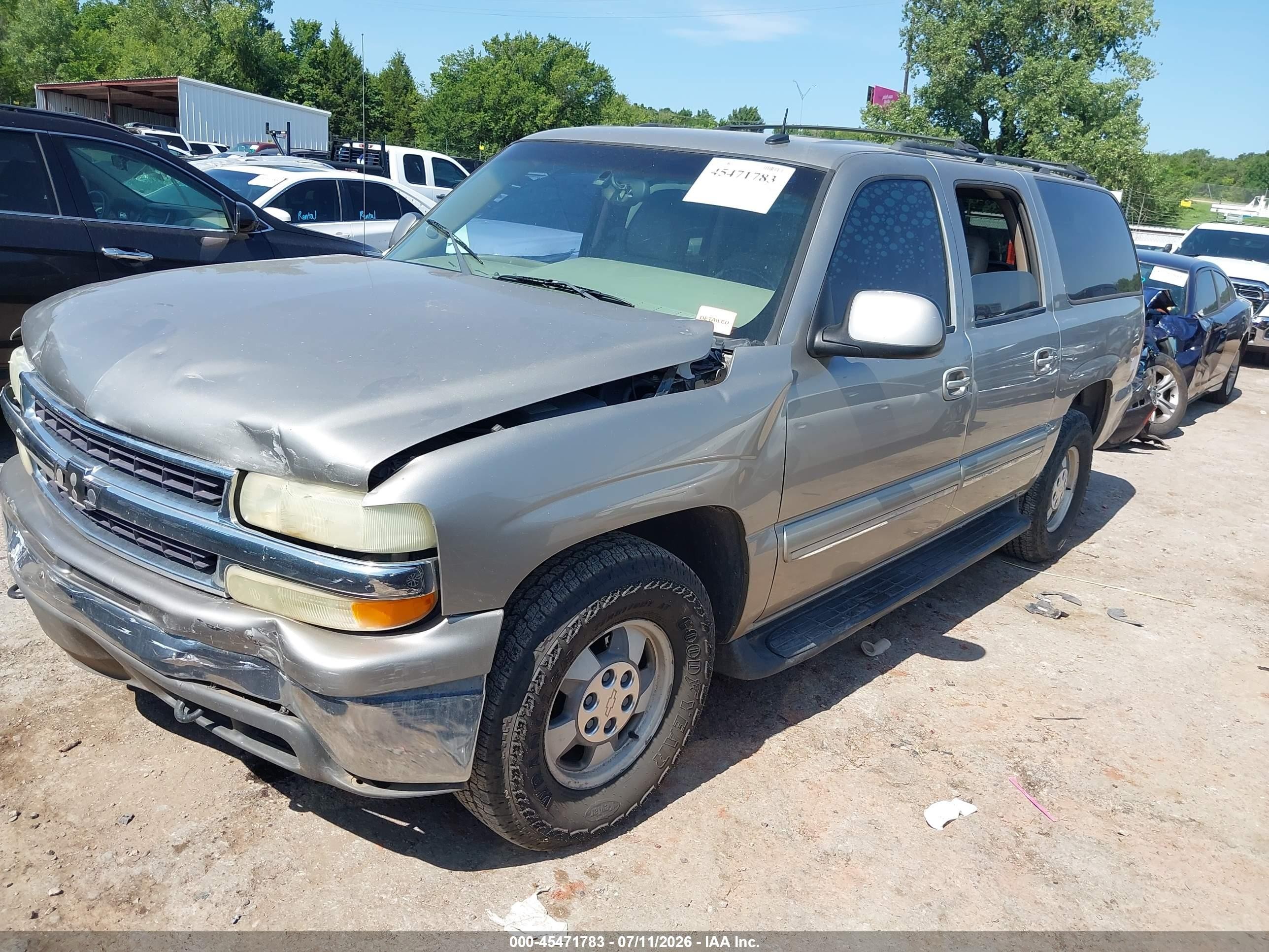 2003 Chevrolet Suburban 1500 Lt Gray vin: 3GNFK16Z63G119890