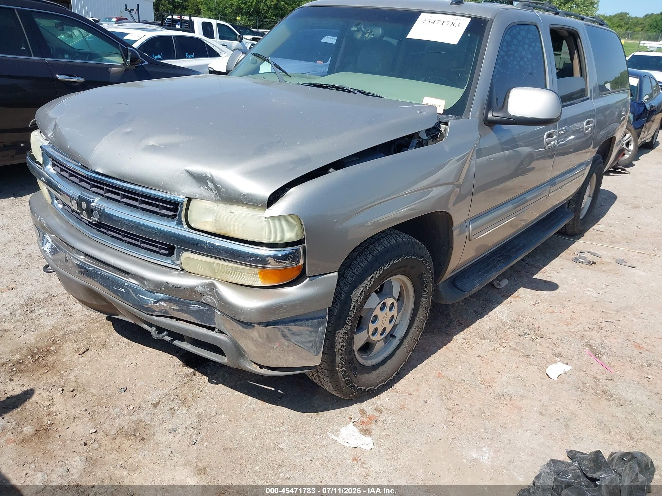 2003 Chevrolet Suburban 1500 Lt Gray vin: 3GNFK16Z63G119890