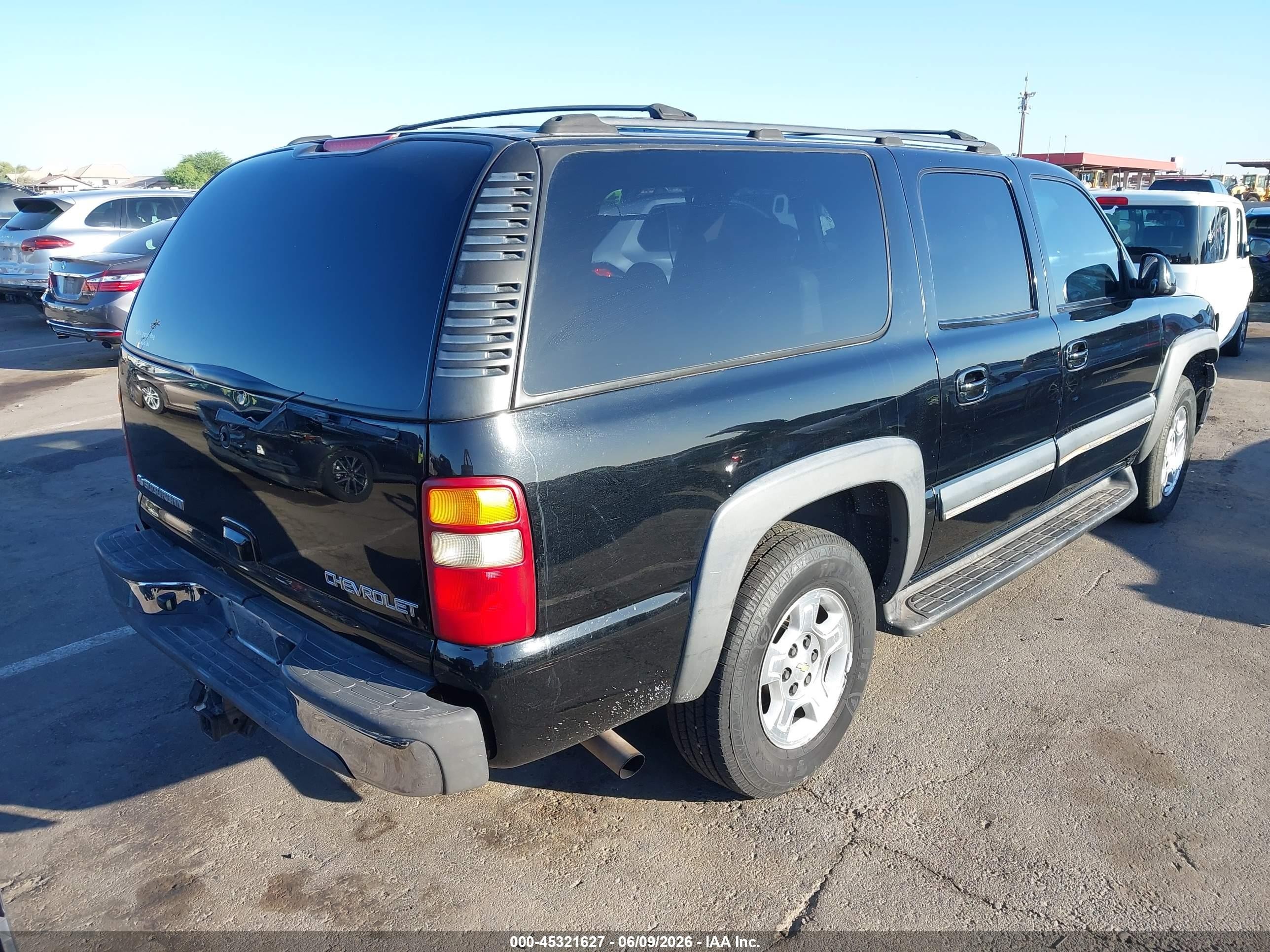2003 Chevrolet Suburban 1500 Lt Black vin: 3GNFK16Z63G280546