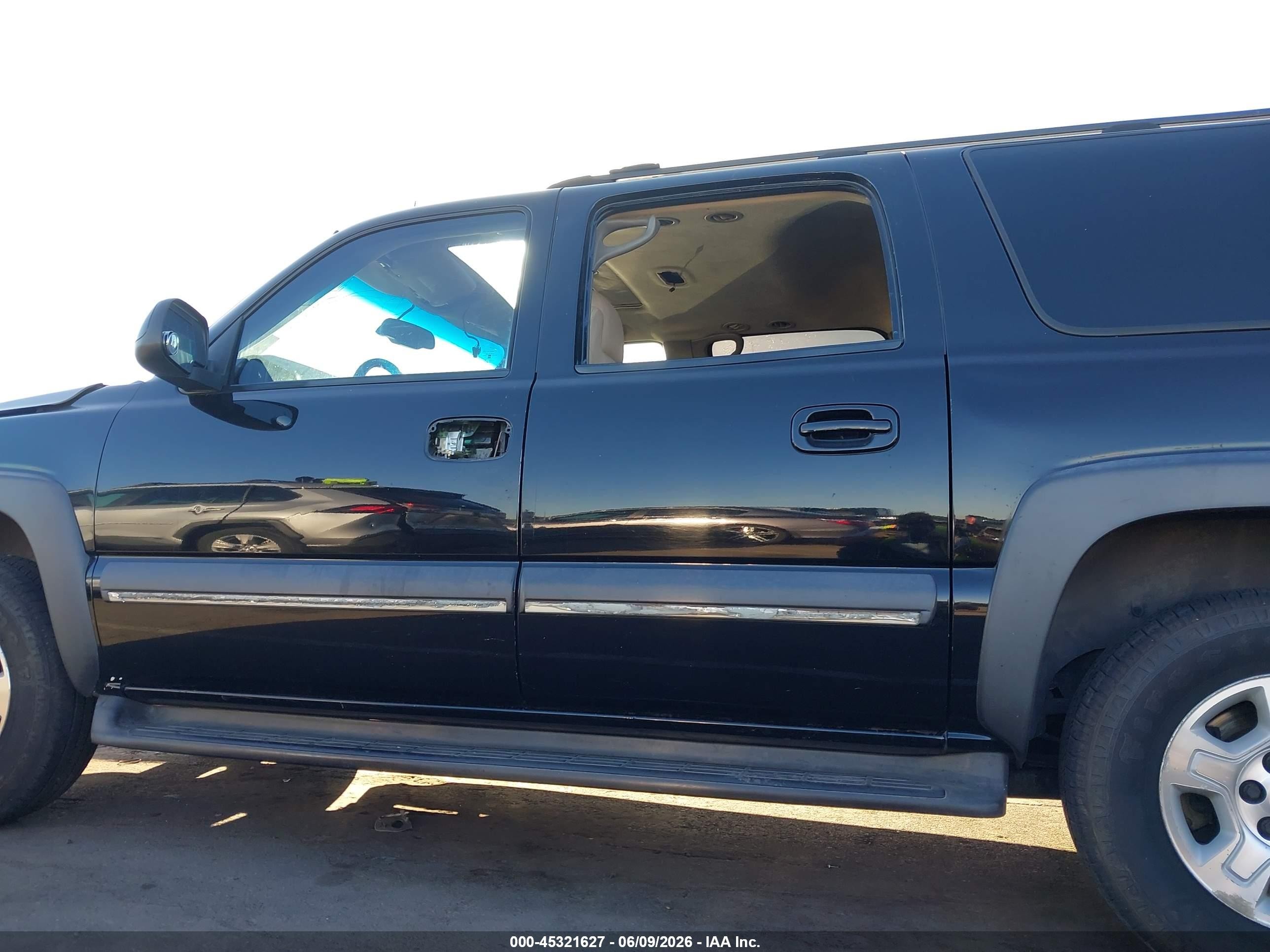 2003 Chevrolet Suburban 1500 Lt Black vin: 3GNFK16Z63G280546