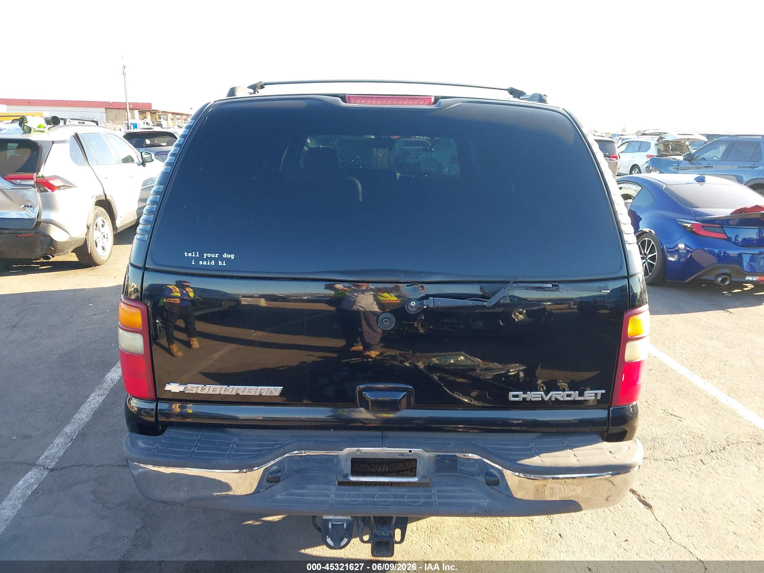 2003 Chevrolet Suburban 1500 Lt Black vin: 3GNFK16Z63G280546