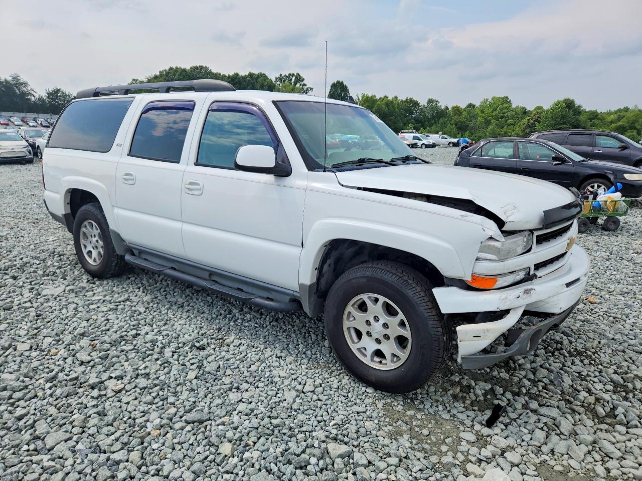 2006 Chevrolet Suburban K1500 White vin: 3GNFK16Z86G113349