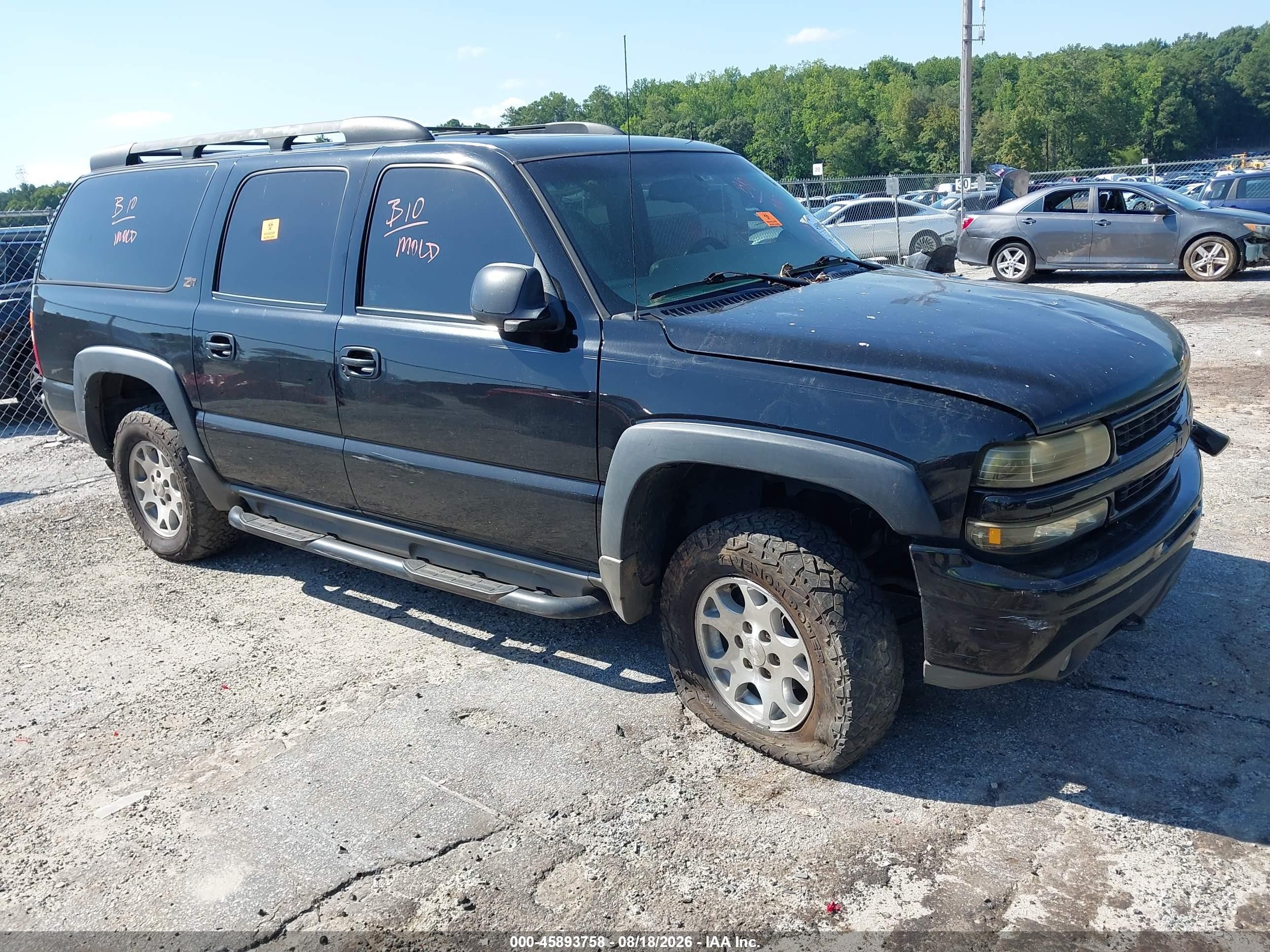2002 Chevrolet Suburban 1500 Z71 Black vin: 3GNFK16Z92G175353