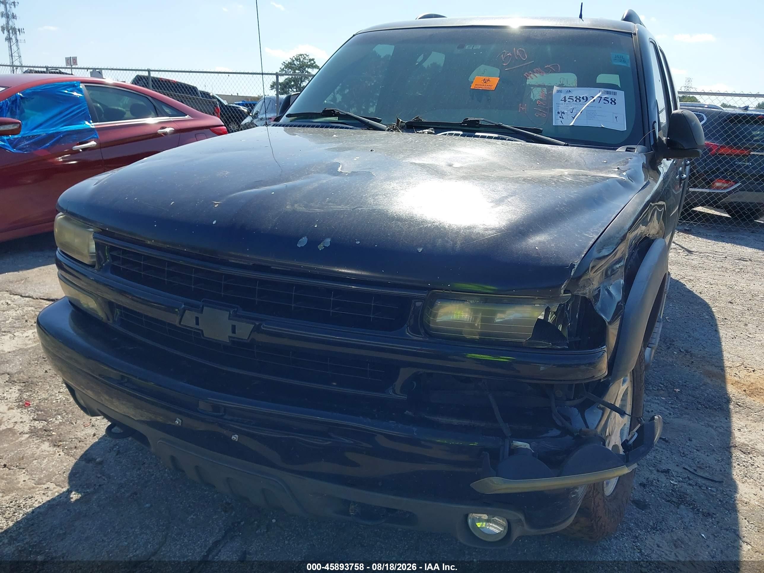 2002 Chevrolet Suburban 1500 Z71 Black vin: 3GNFK16Z92G175353