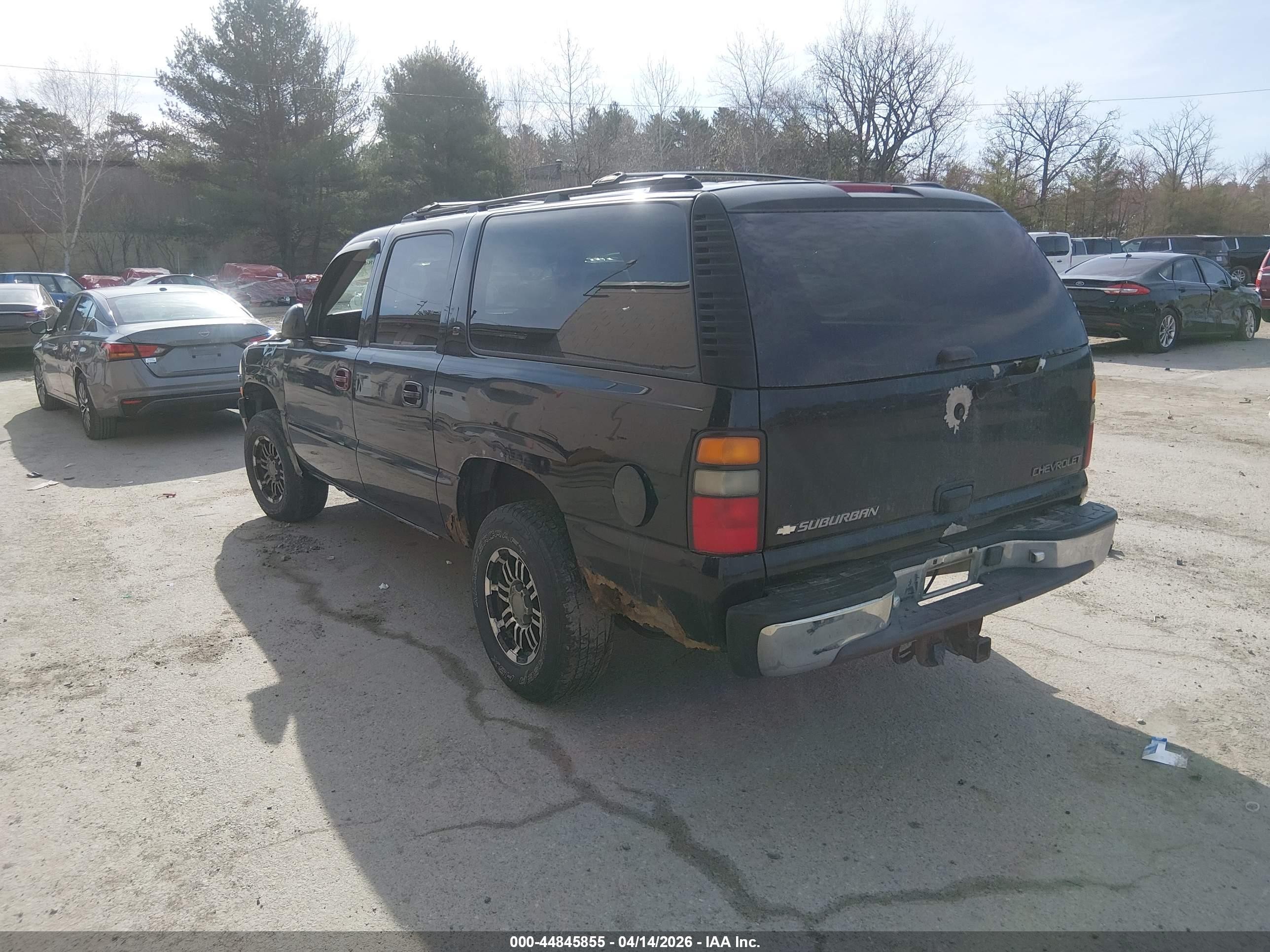 2005 Chevrolet Suburban 1500 Lt Black vin: 3GNFK16Z95G252260