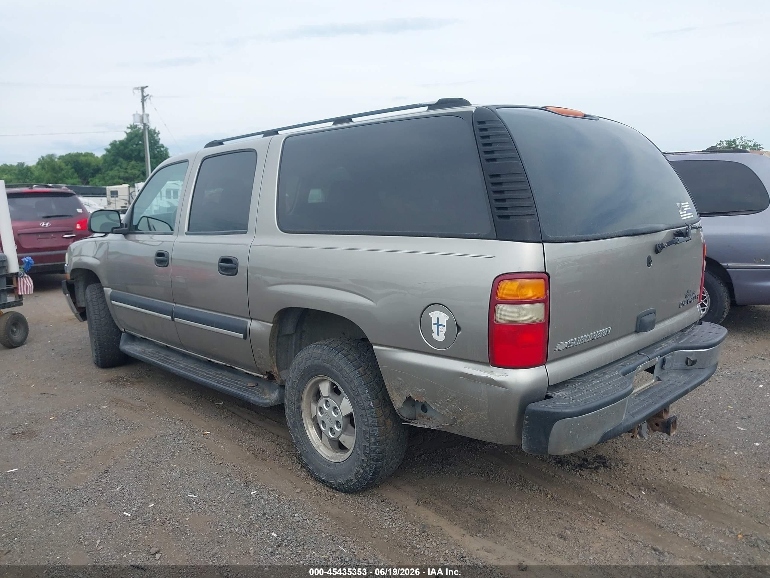 2003 Chevrolet Suburban 1500 Ls Tan vin: 3GNFK16ZX3G297253