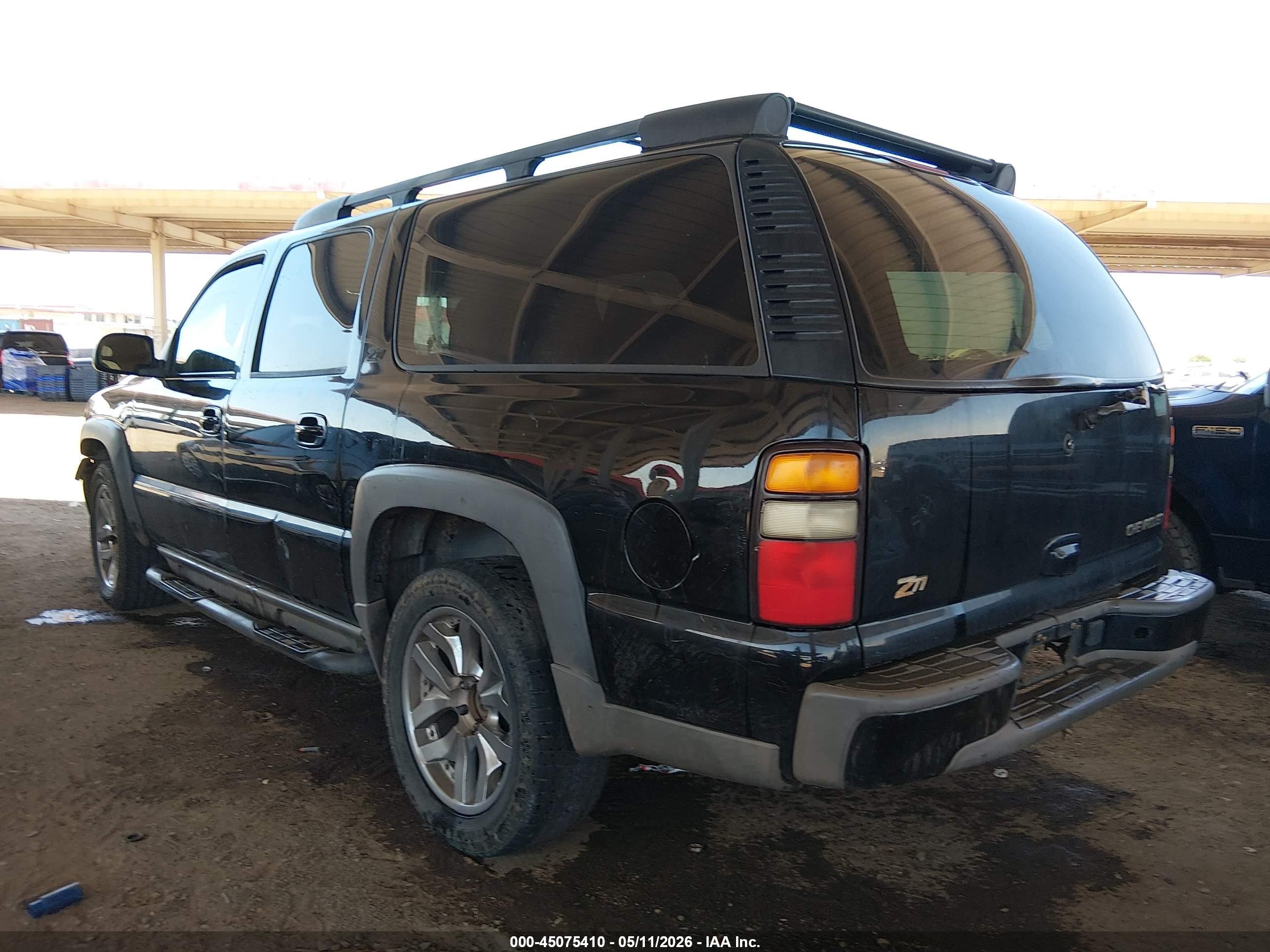 2004 Chevrolet Suburban 1500 Z71 Black vin: 3GNFK16ZX4G342628