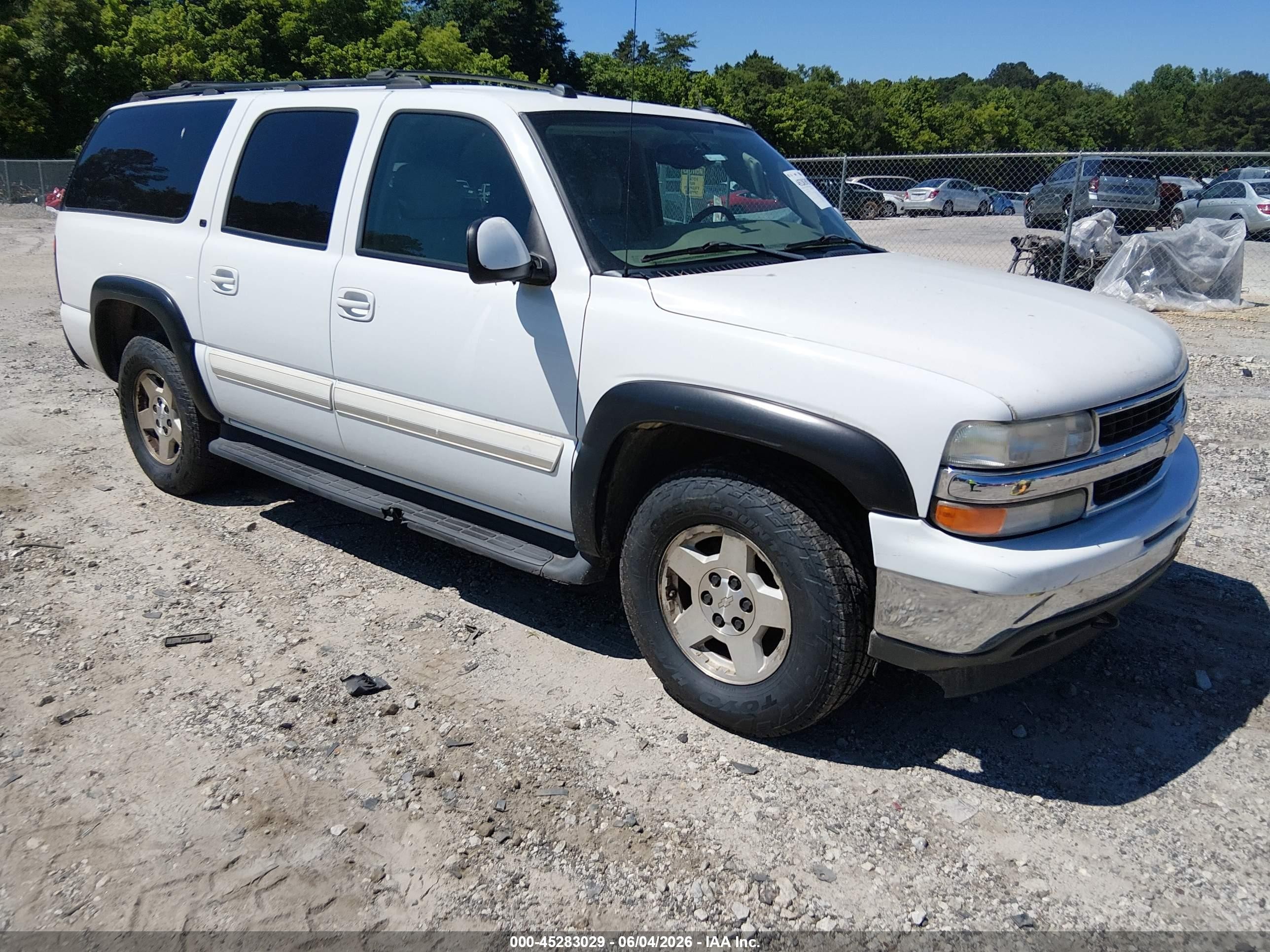 2005 Chevrolet Suburban 1500 Lt Белый vin: 3GNFK16ZX5G236410