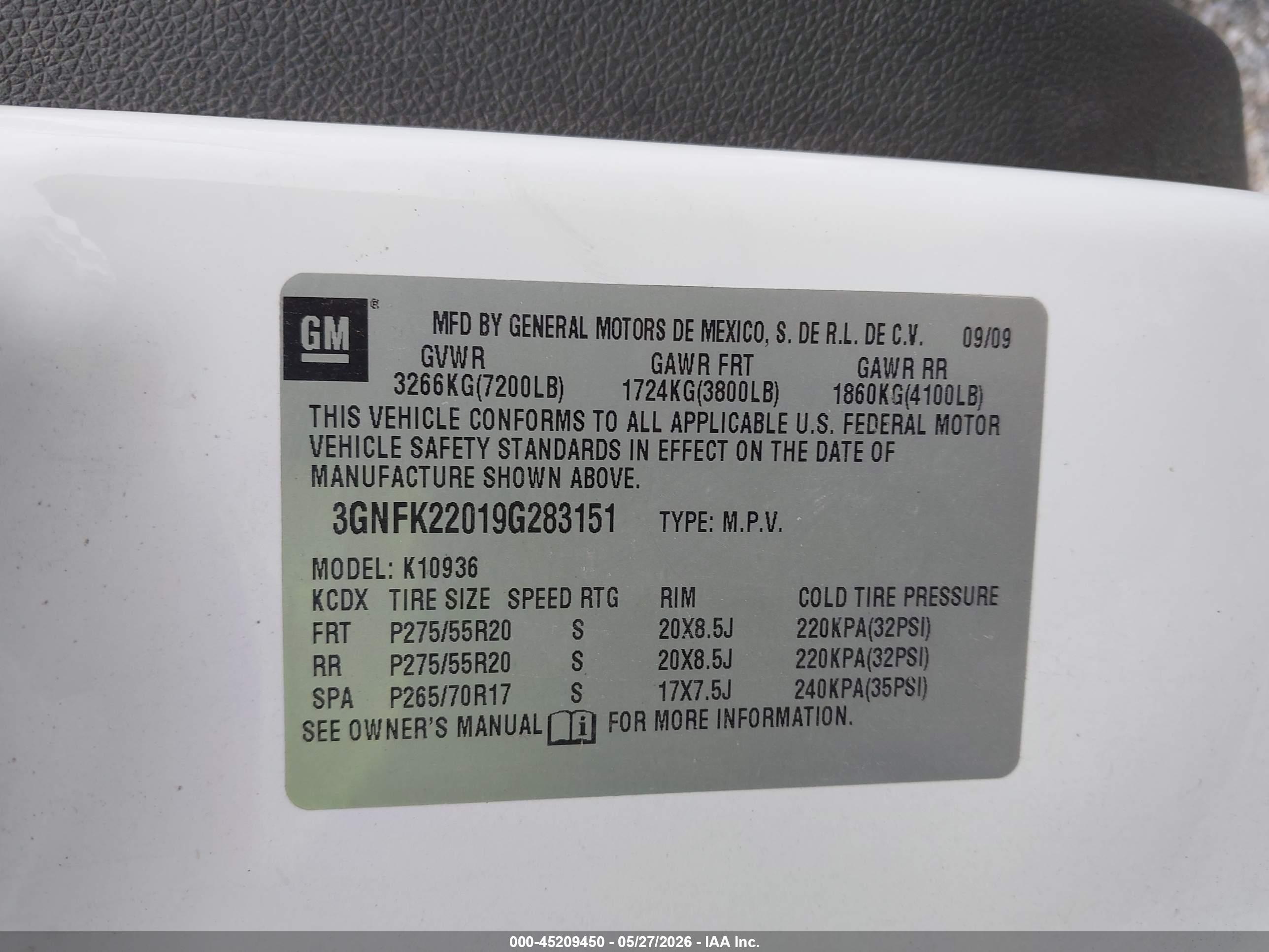 2009 Chevrolet Avalanche 1500 Lt1 Белый vin: 3GNFK22019G283151