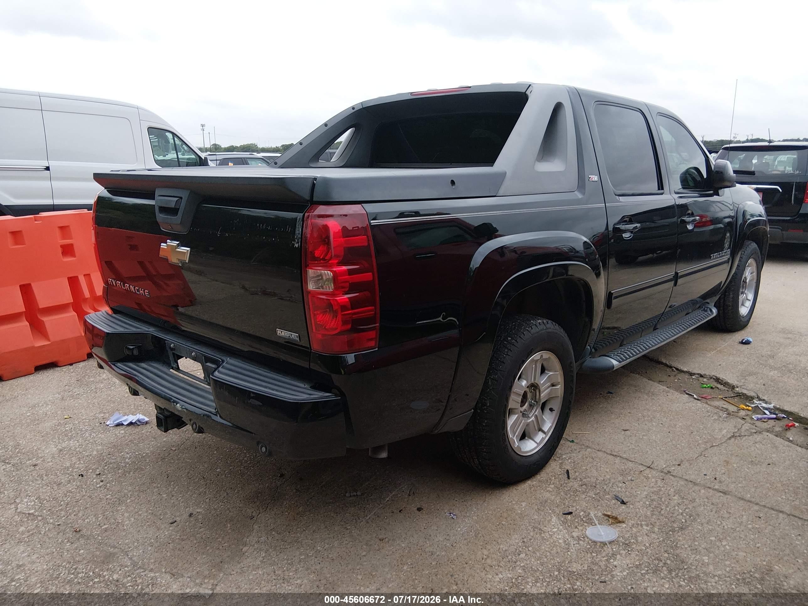 2009 Chevrolet Avalanche 1500 Lt2 Black vin: 3GNFK22049G285184