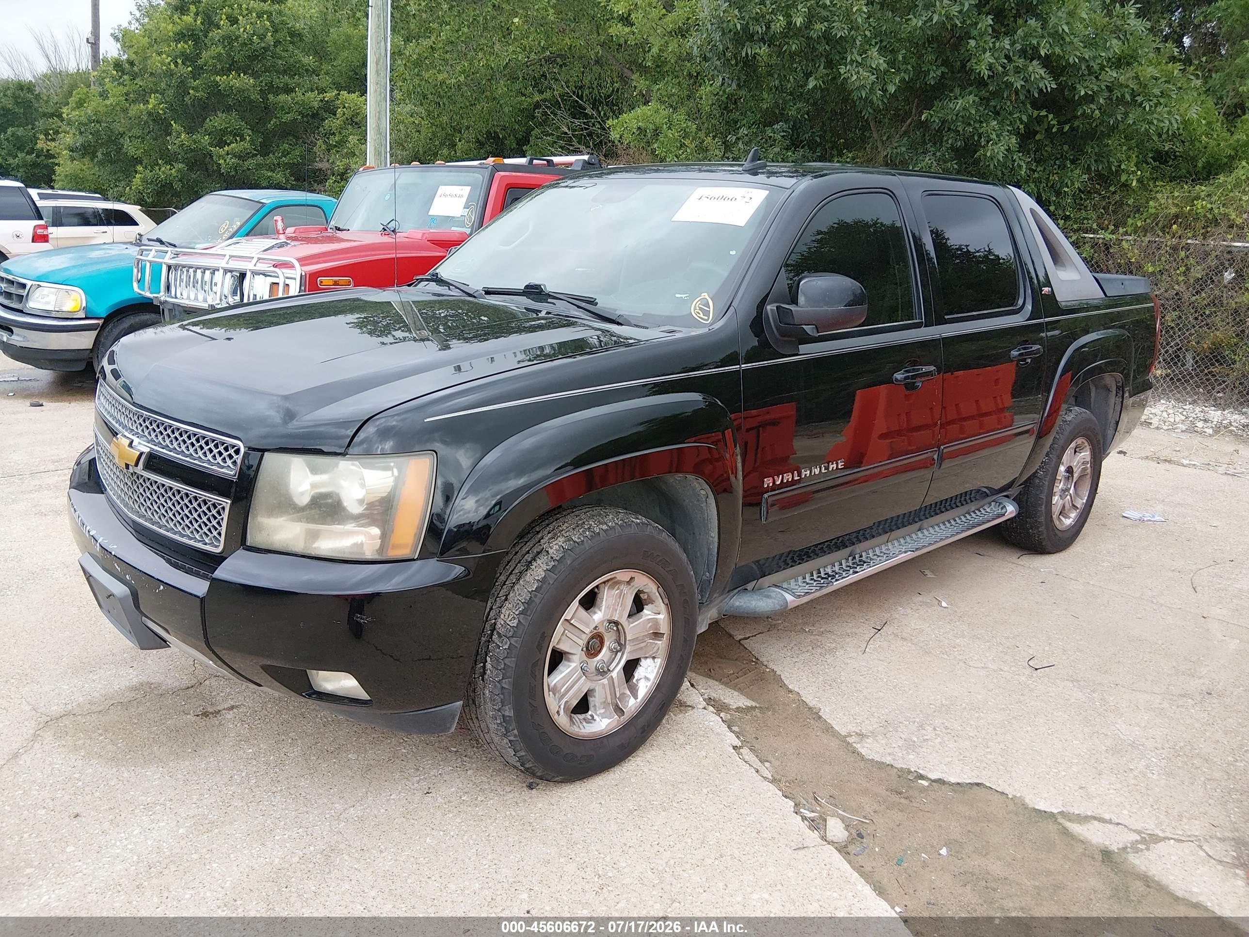 2009 Chevrolet Avalanche 1500 Lt2 Black vin: 3GNFK22049G285184