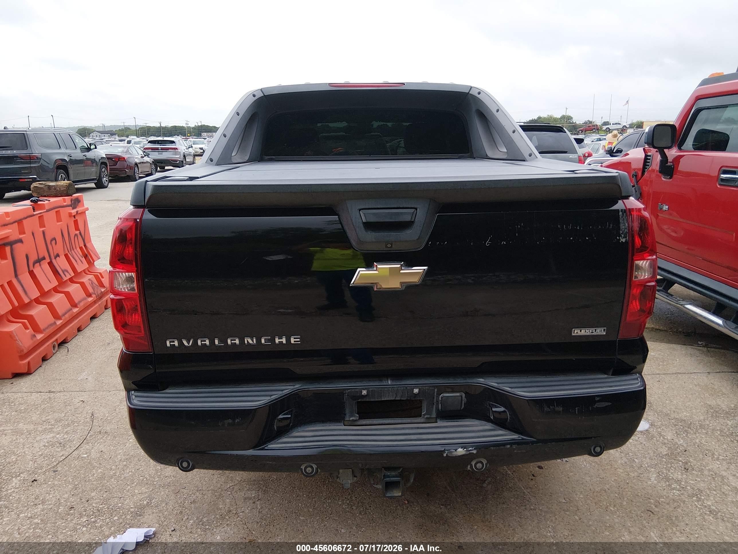 2009 Chevrolet Avalanche 1500 Lt2 Black vin: 3GNFK22049G285184