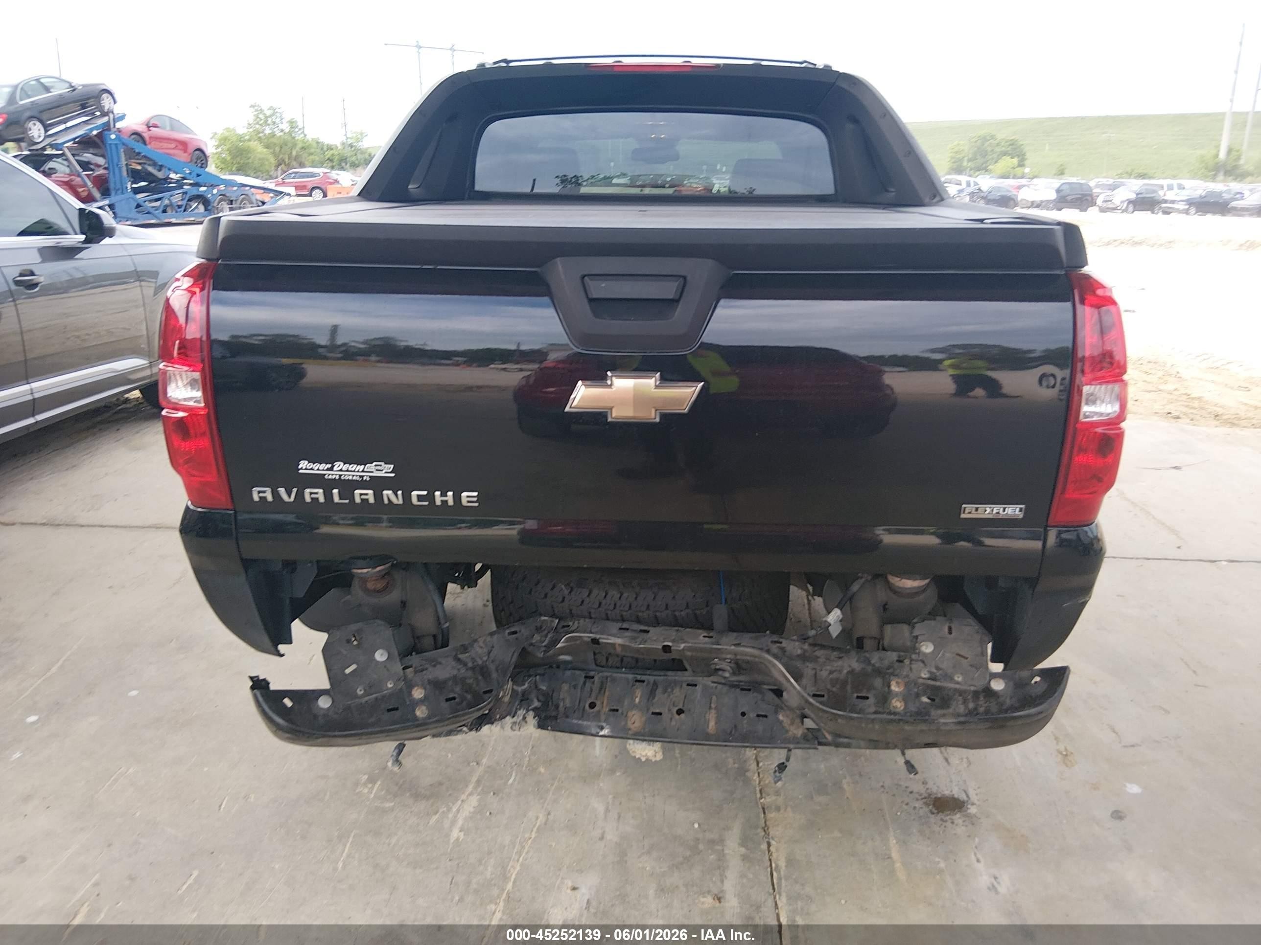 2009 Chevrolet Avalanche 1500 Ltz Black vin: 3GNFK32019G220136