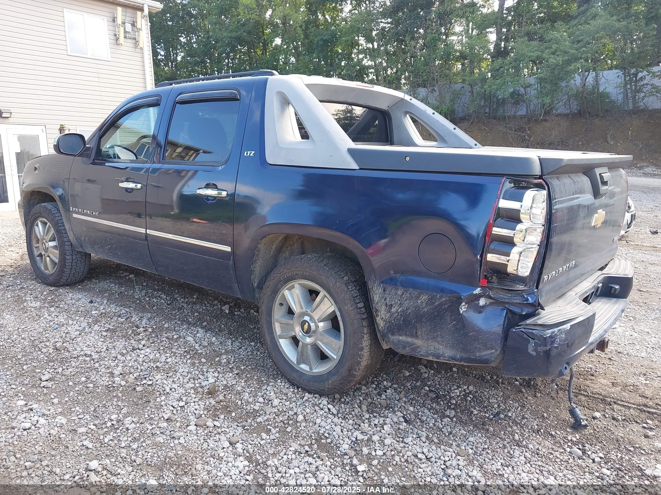 2009 Chevrolet Avalanche 1500 Ltz Navy vin: 3GNFK32089G229223