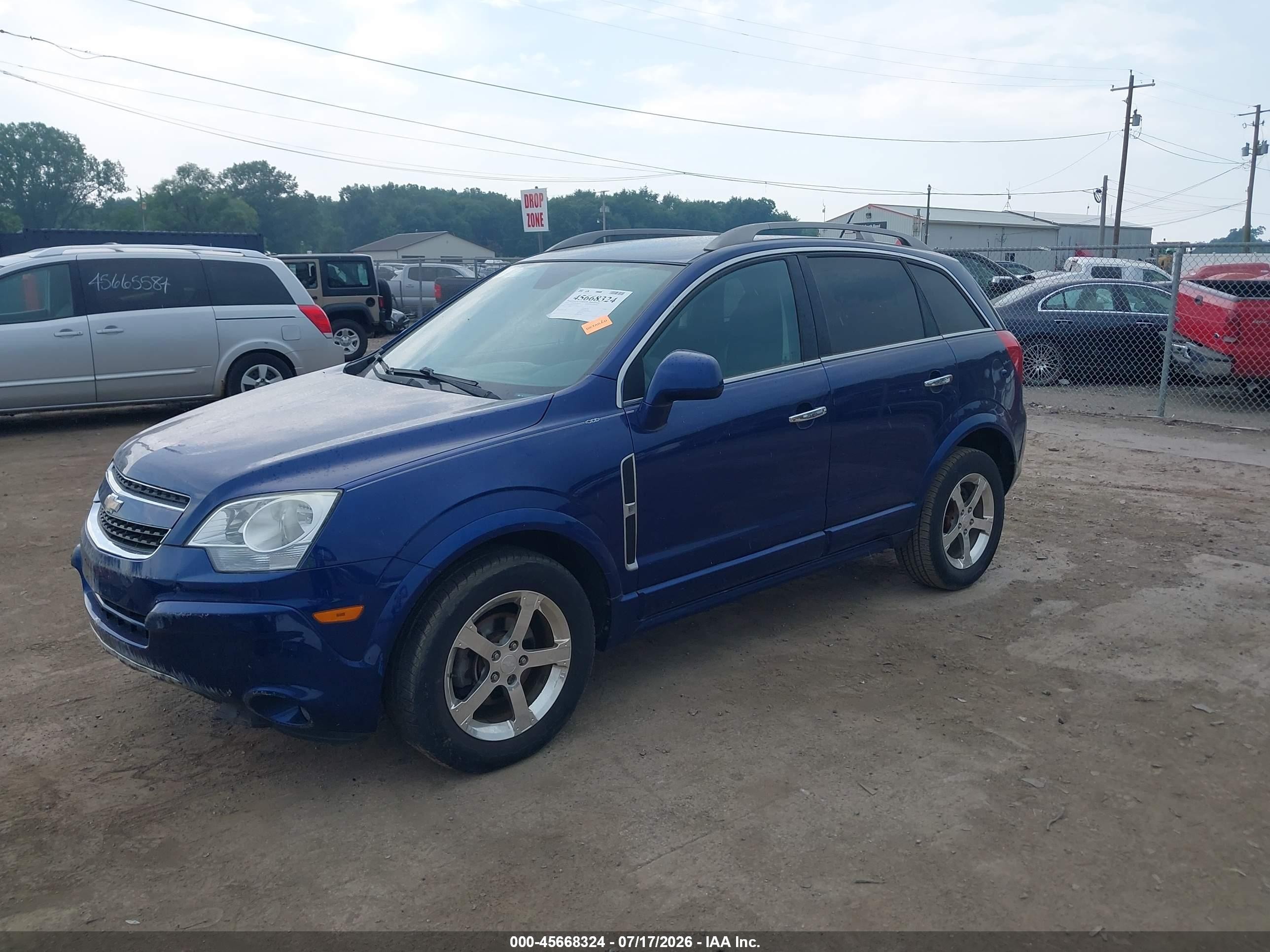 2013 Chevrolet Captiva Sport Fleet Lt Dark Blue vin: 3GNFL3EKXDS529698