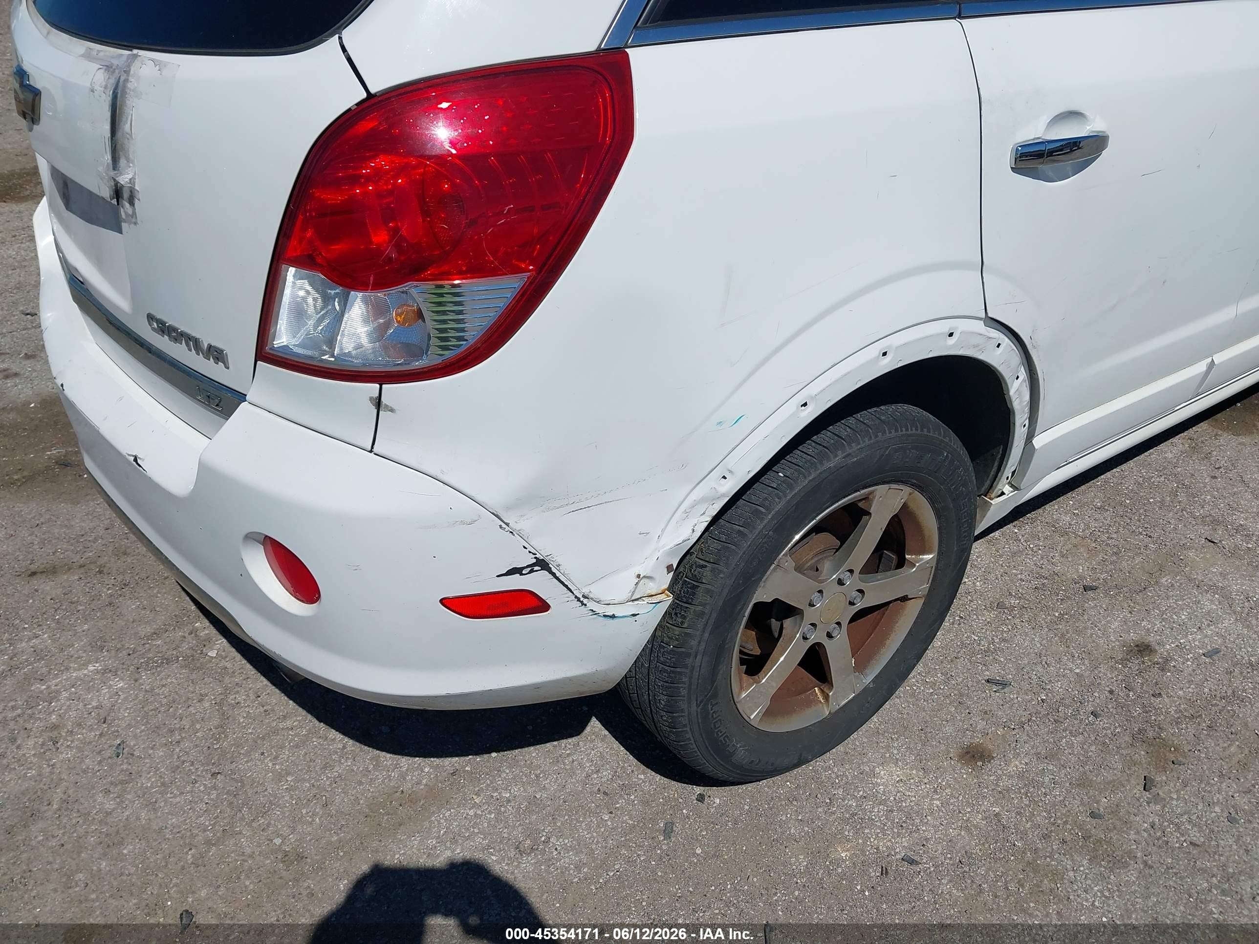 2012 Chevrolet Captiva Sport Ltz White vin: 3GNFL4E57CS545582