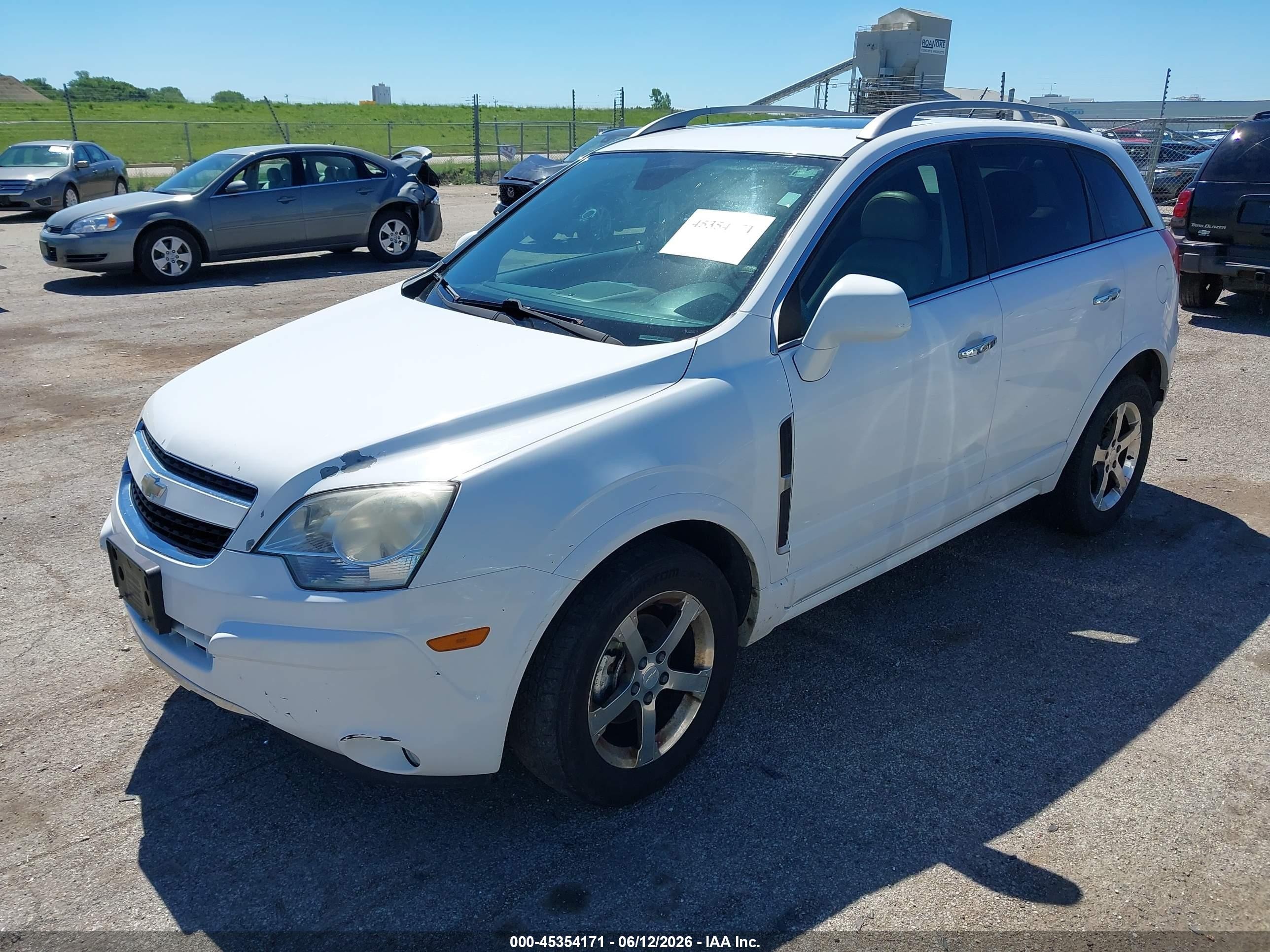 2012 Chevrolet Captiva Sport Ltz White vin: 3GNFL4E57CS545582