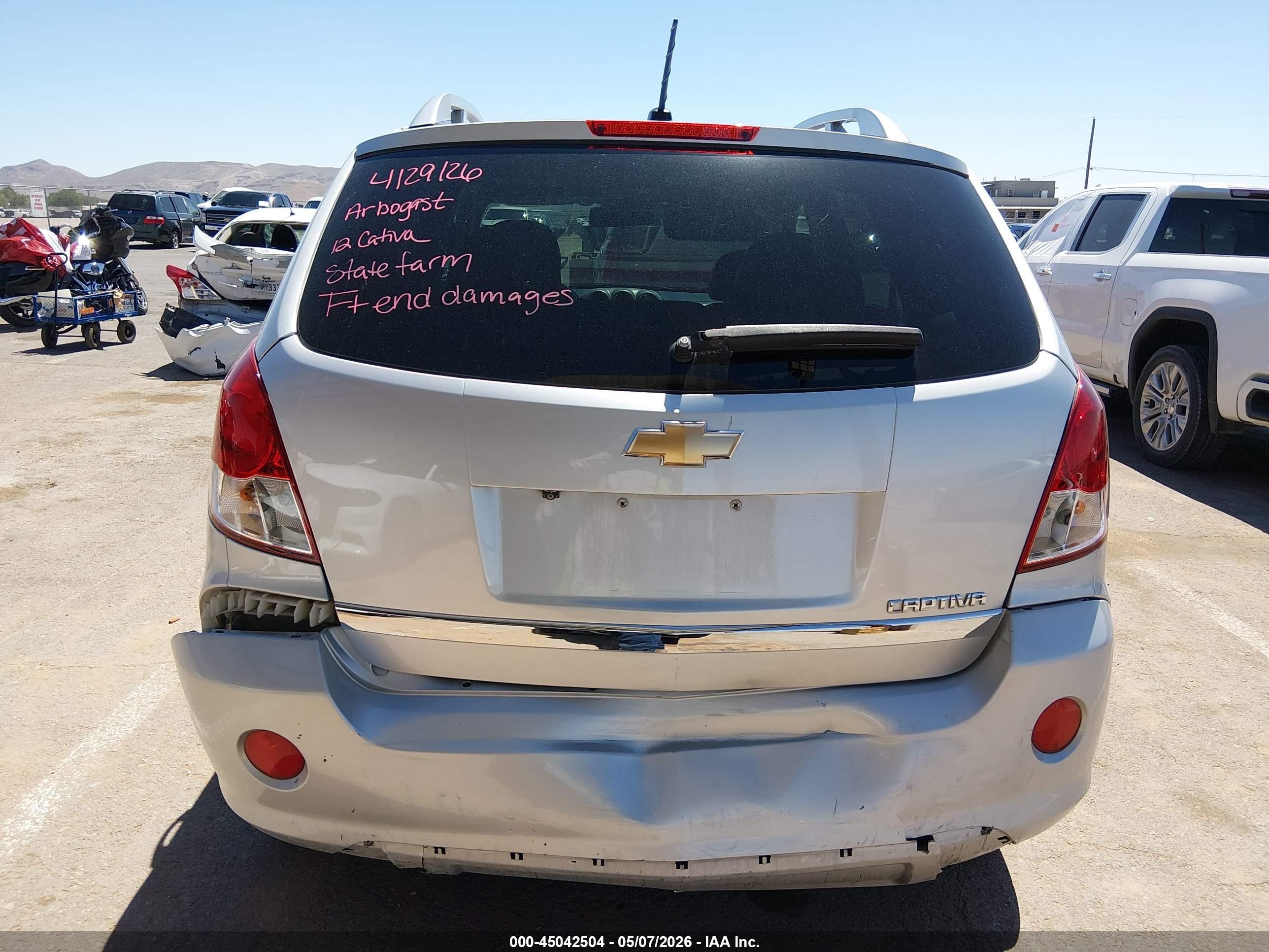 2012 Chevrolet Captiva Sport Ltz Silver vin: 3GNFL4E5XCS621618