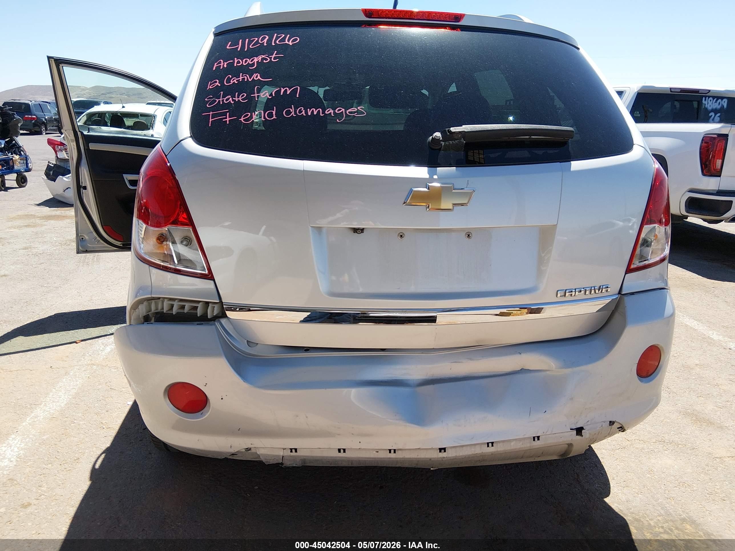 2012 Chevrolet Captiva Sport Ltz Silver vin: 3GNFL4E5XCS621618