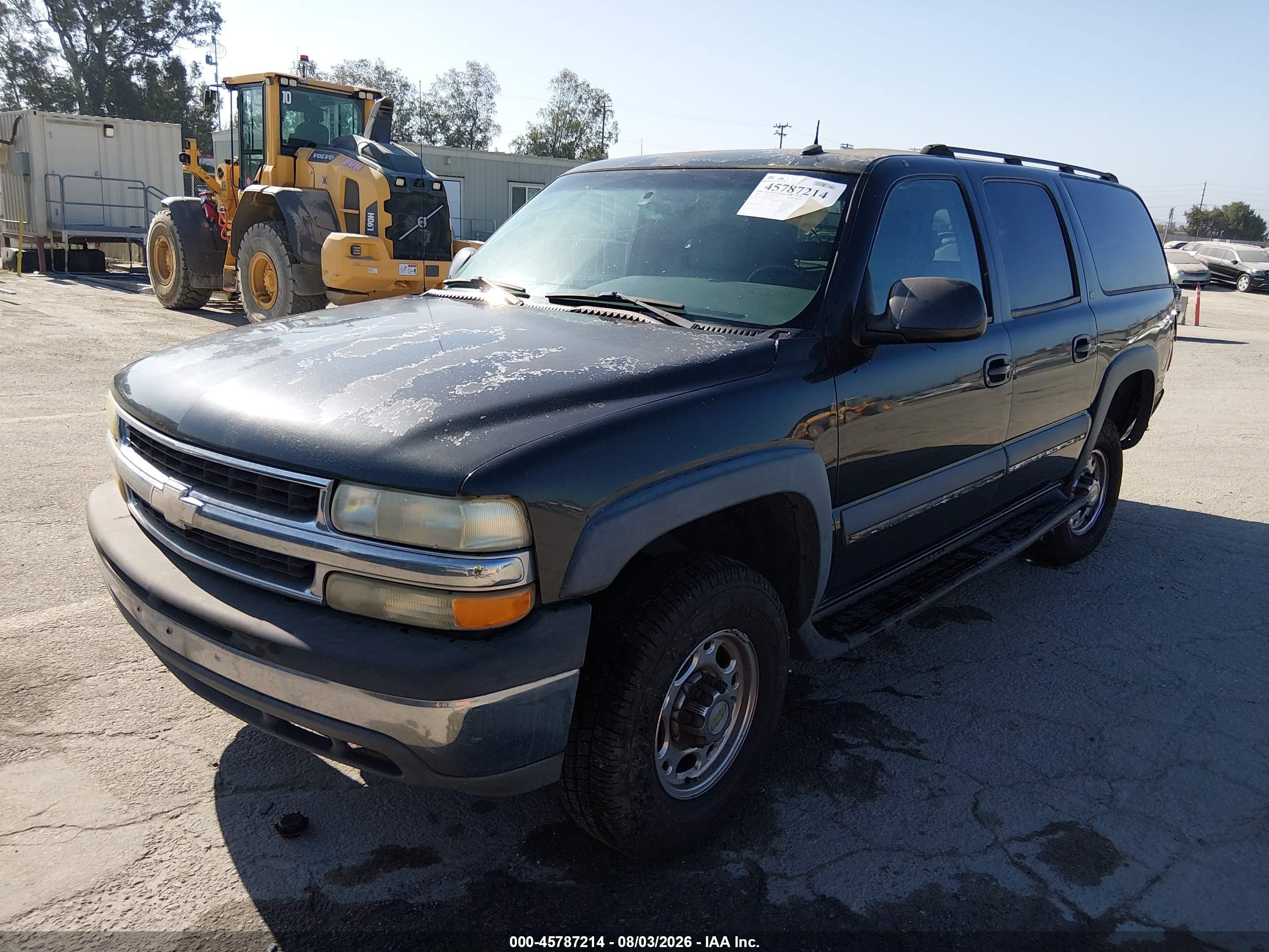 2003 Chevrolet Suburban 2500 Lt Gray vin: 3GNGC26G63G245110
