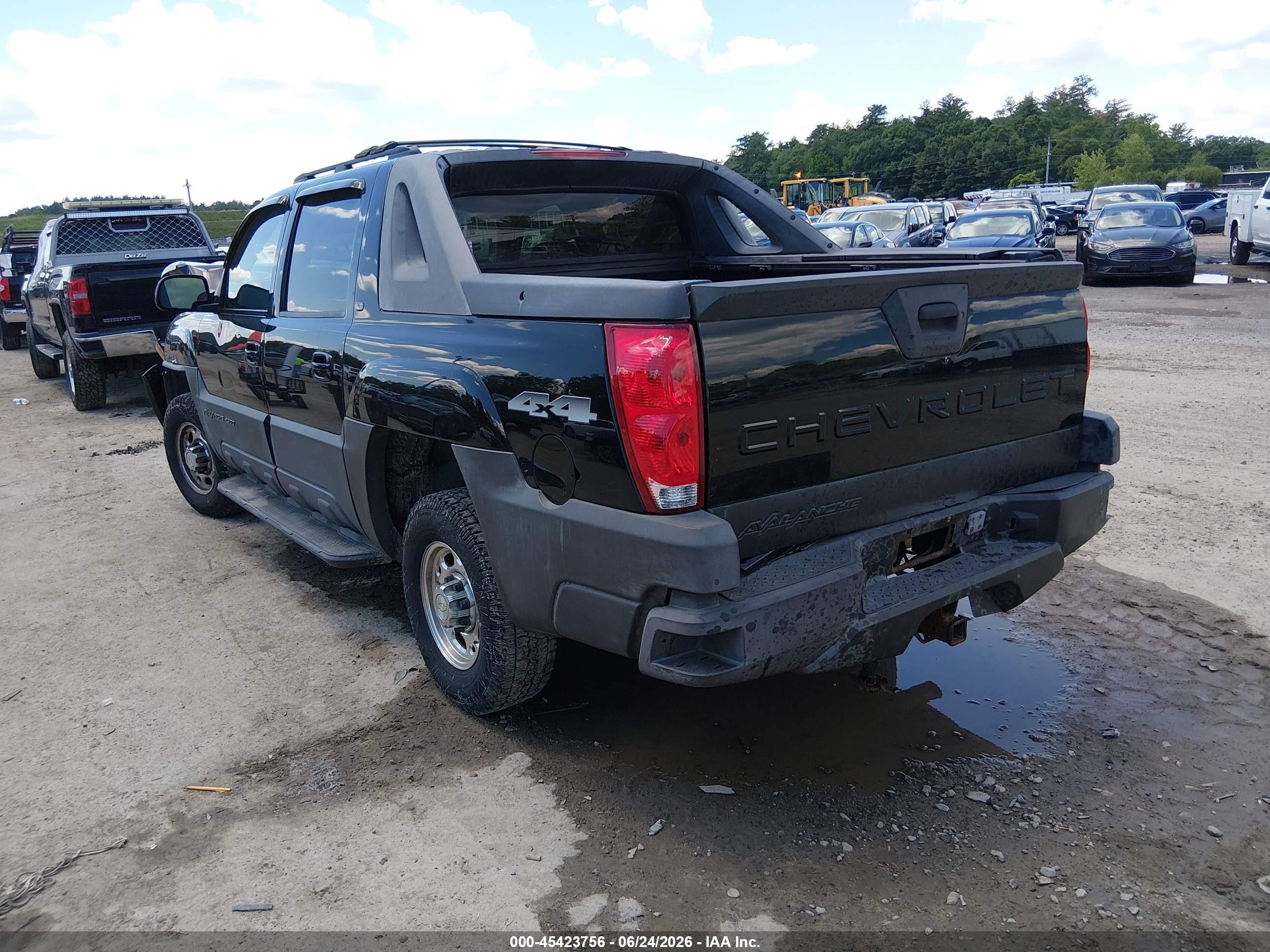 2005 Chevrolet Avalanche 2500 Lt Black vin: 3GNGK22G85G273132