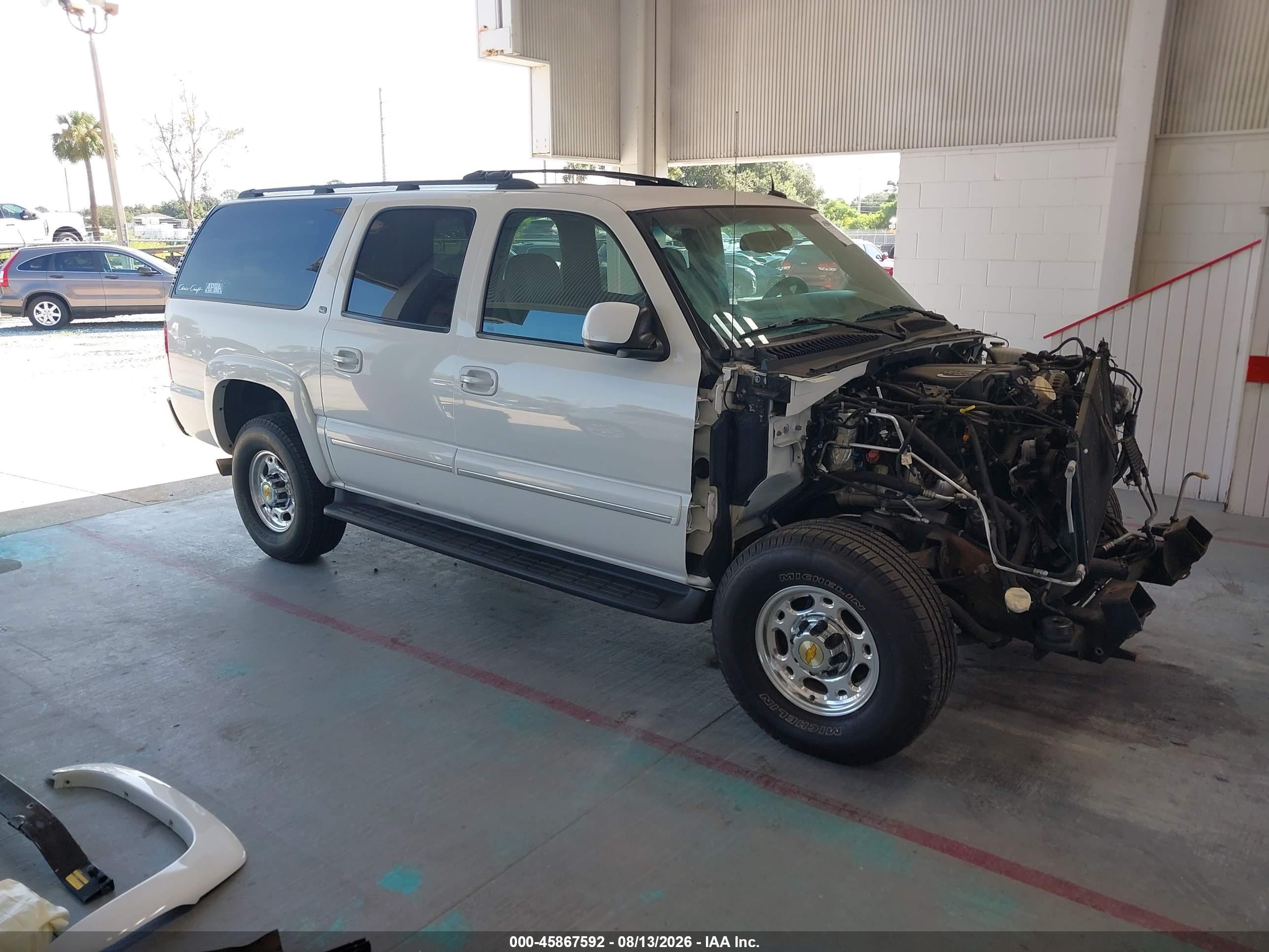 2003 Chevrolet Suburban 2500 Lt White vin: 3GNGK26G13G222367