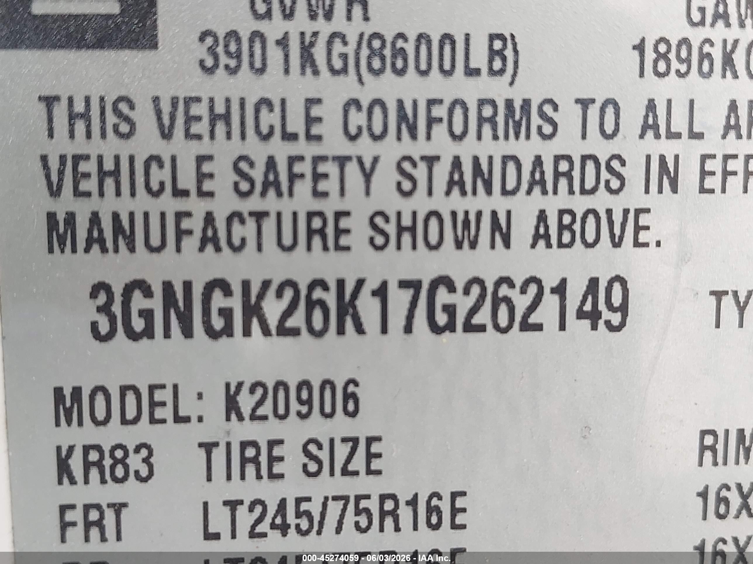 2007 Chevrolet Suburban 2500 Lt White vin: 3GNGK26K17G262149