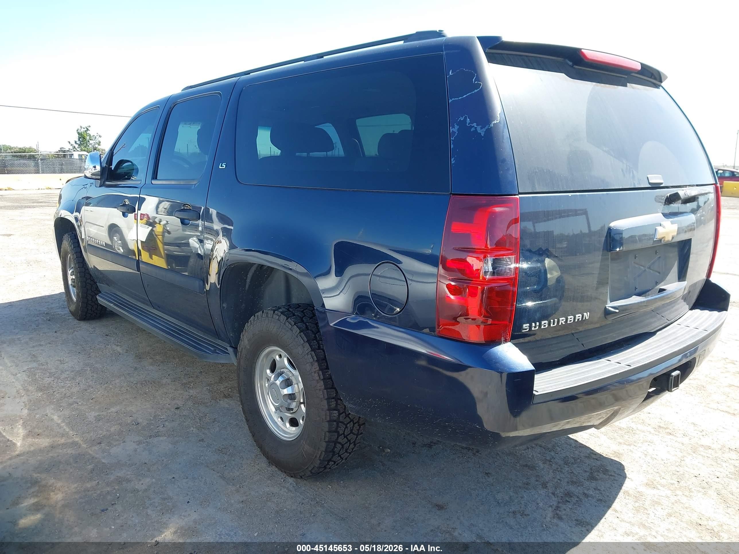 2007 Chevrolet Suburban 2500 Ls Dark Blue vin: 3GNGK26K17G296284