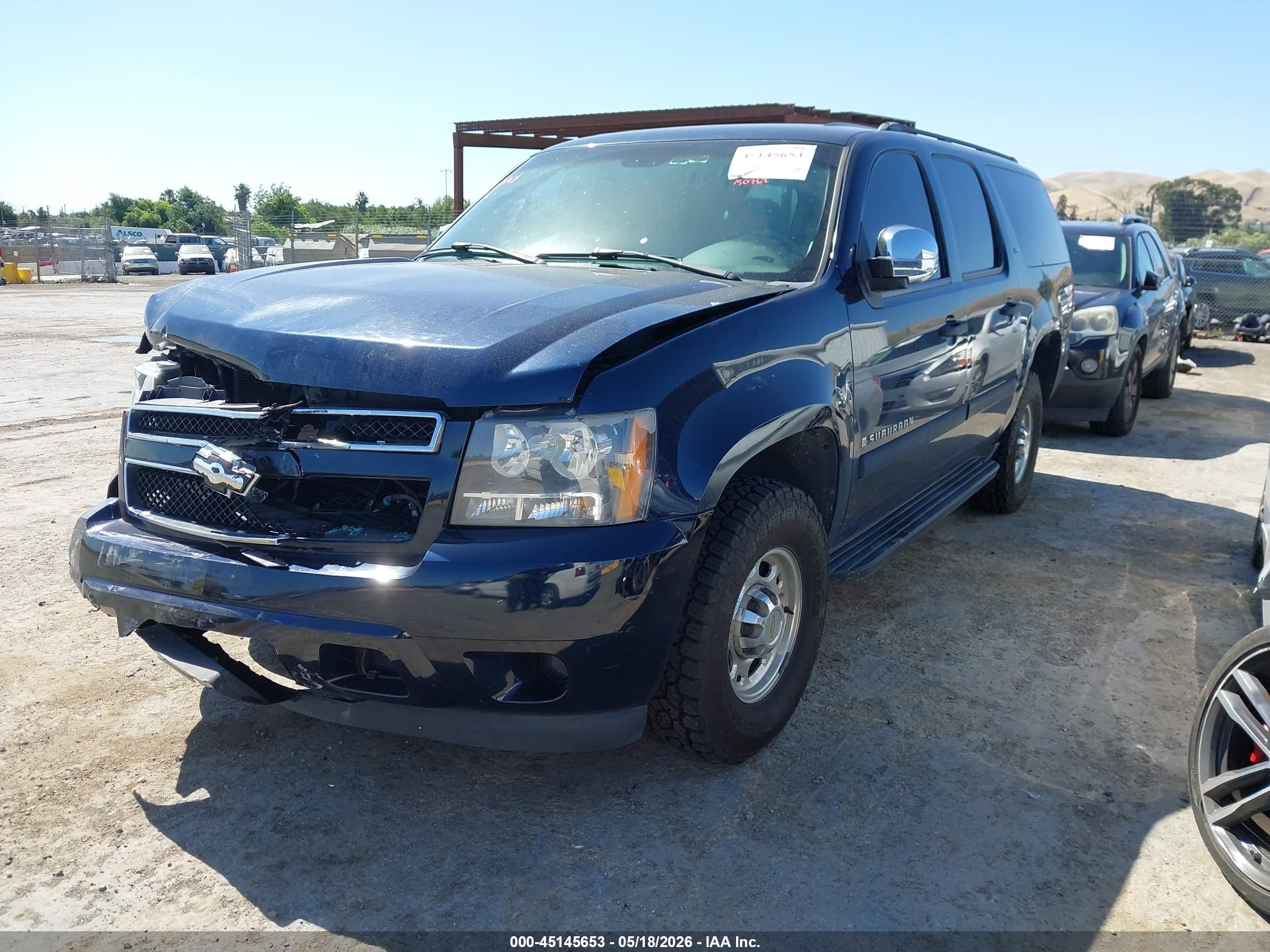 2007 Chevrolet Suburban 2500 Ls Dark Blue vin: 3GNGK26K17G296284